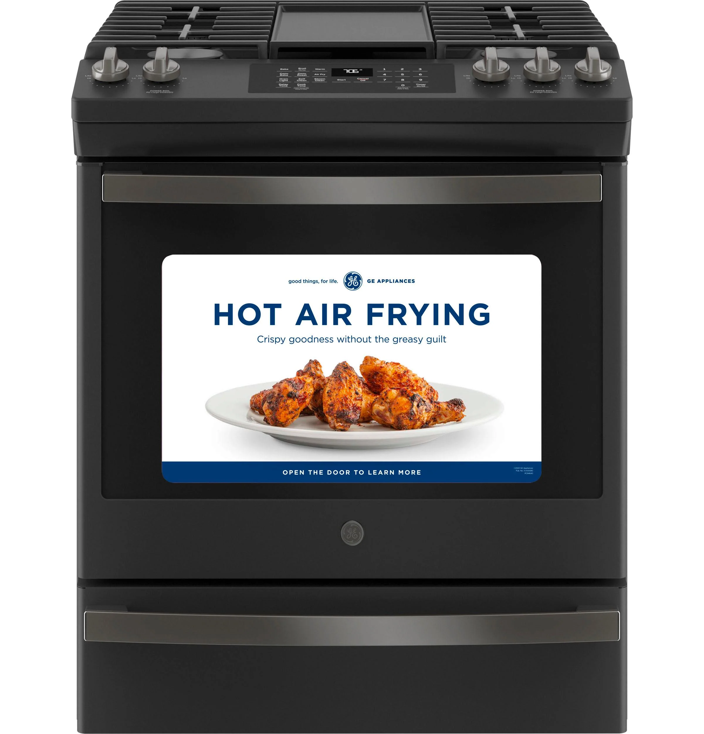 GE® 30" Slide-In Front-Control Convection Gas Range with No Preheat Air Fry - Image 7