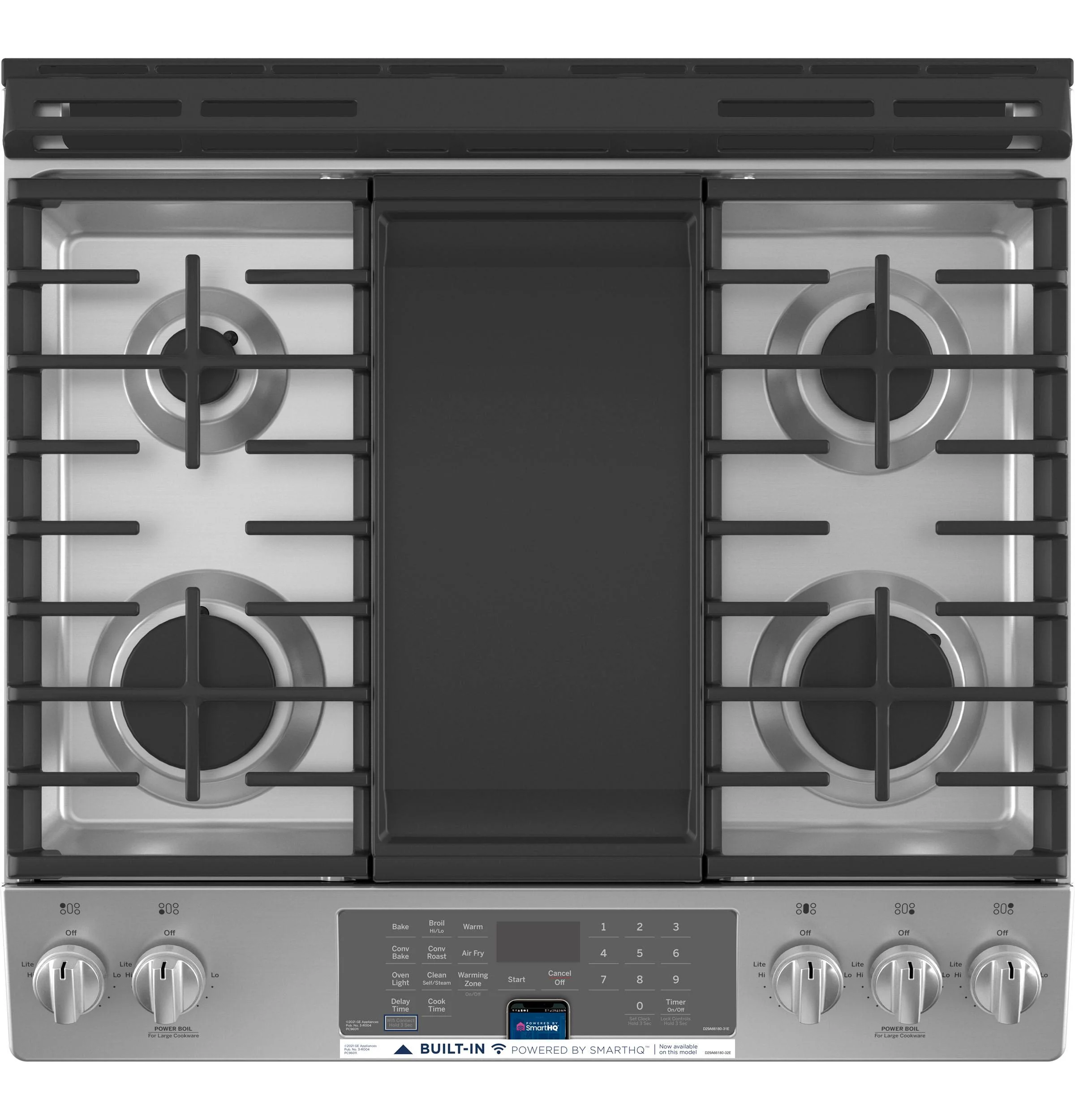 JGS760SPSS GE® 30" Slide-In Front-Control Convection Gas Range with No Preheat Air Fry - Image 11