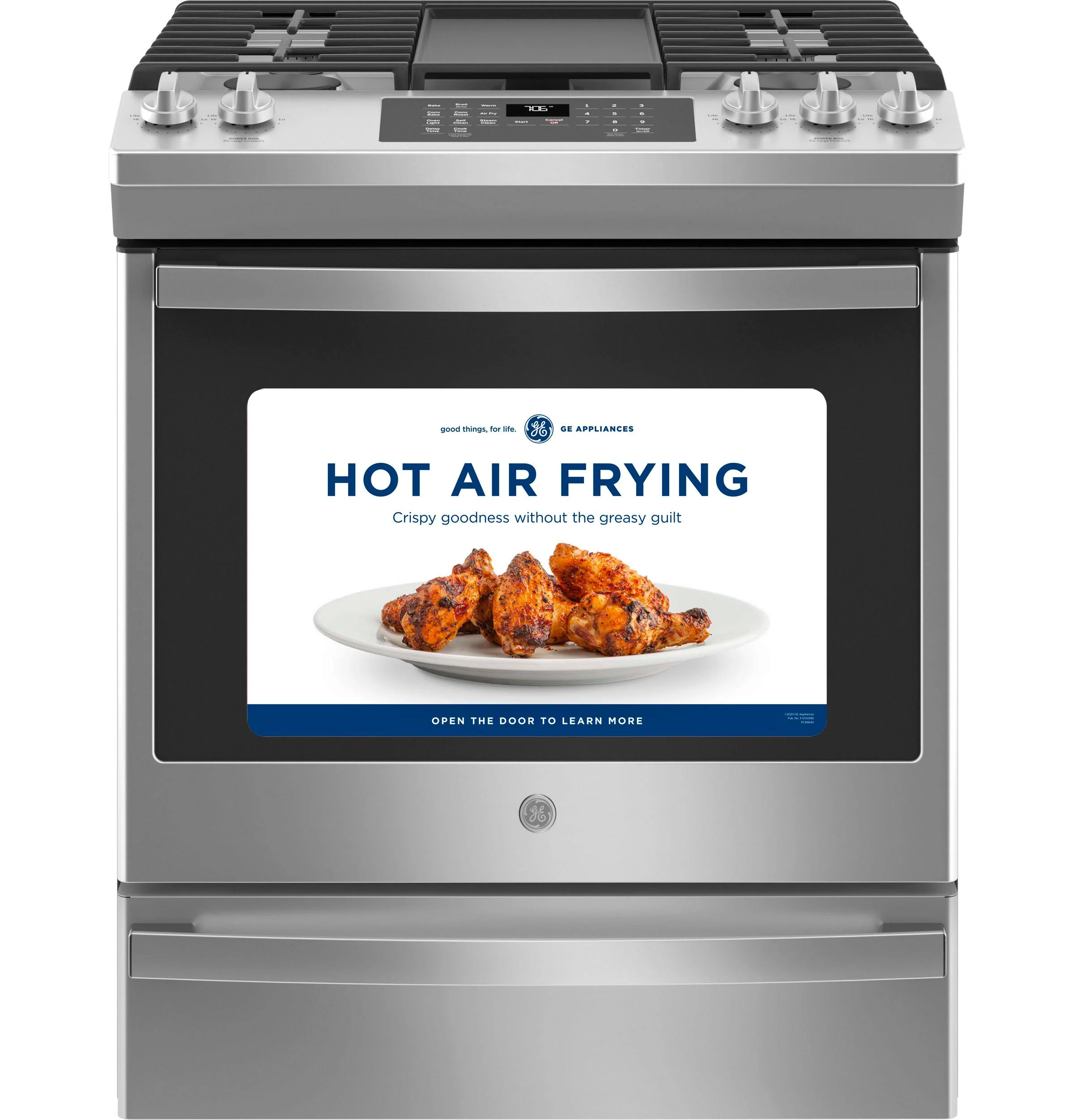 JGS760SPSS GE® 30" Slide-In Front-Control Convection Gas Range with No Preheat Air Fry - Image 18