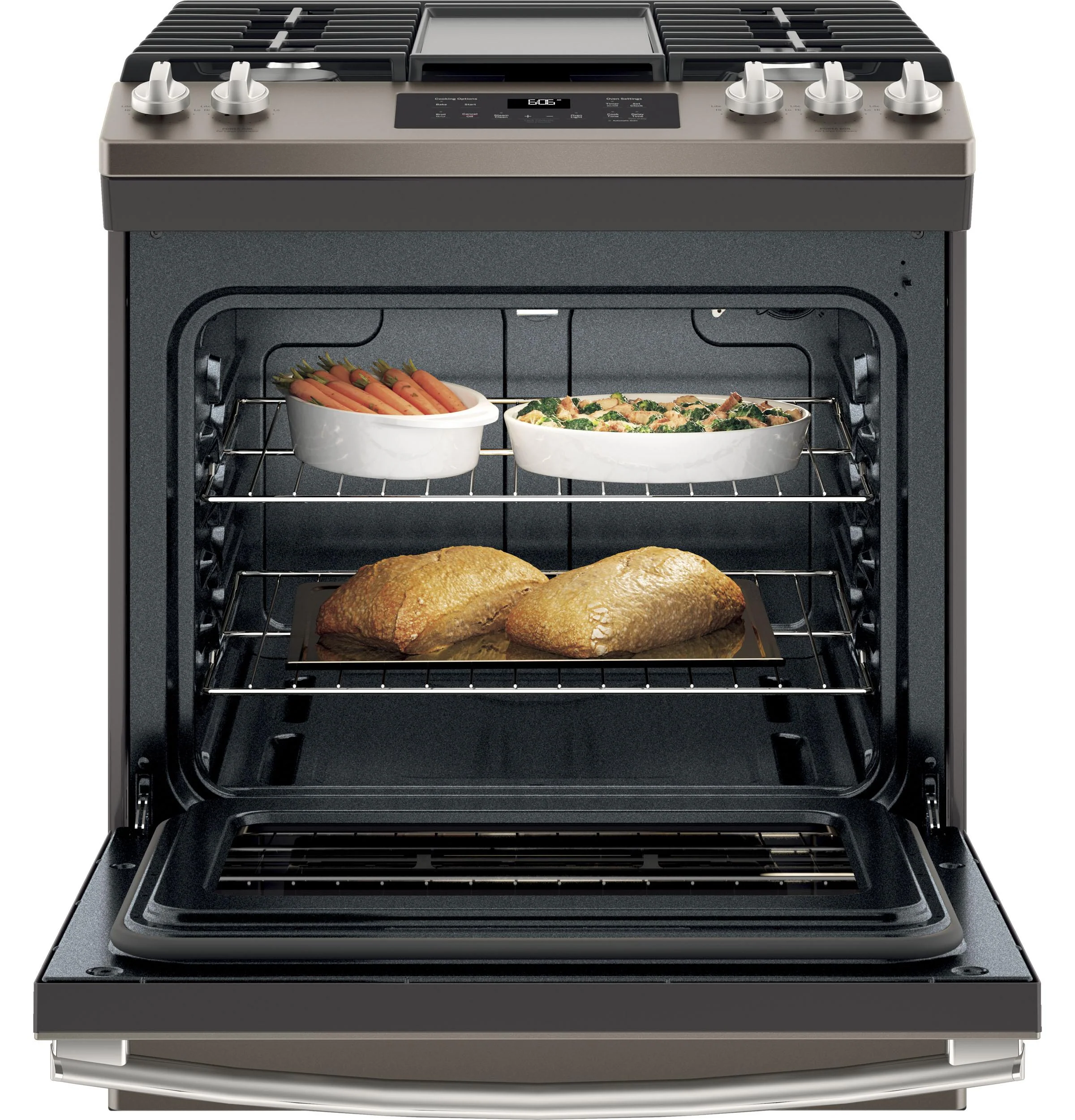GE® 30" Slide-In Front Control Gas Range - Image 3
