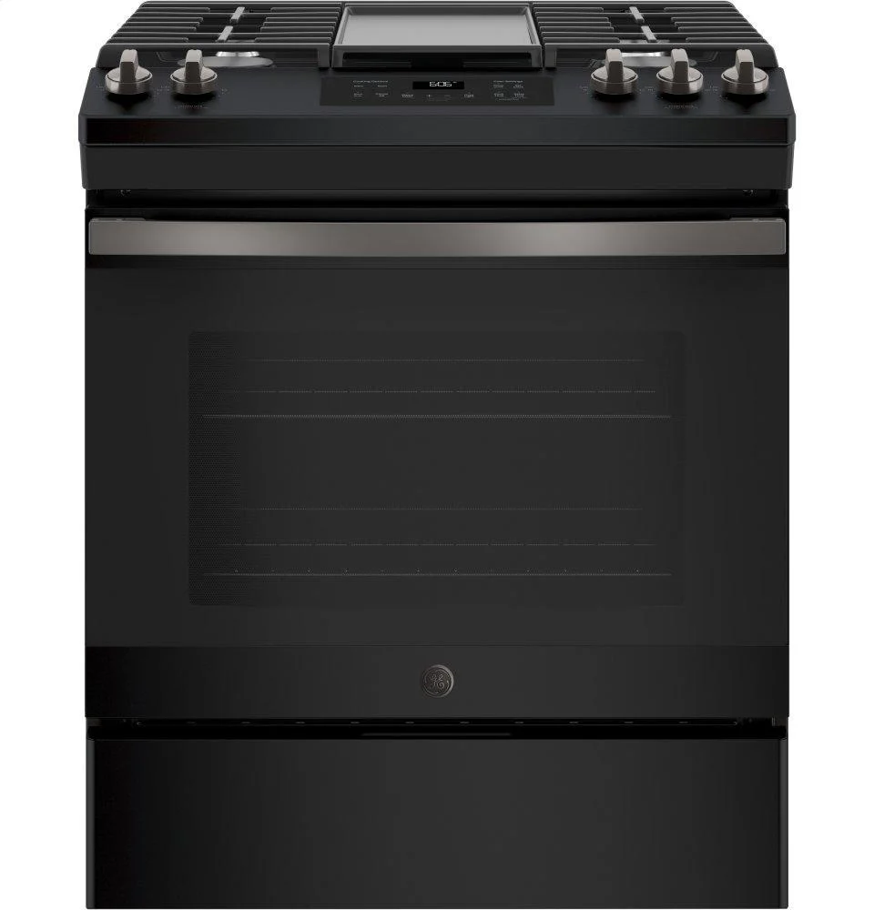 JGSS66FELDS GE® 30" Slide-In Front Control Gas Range
