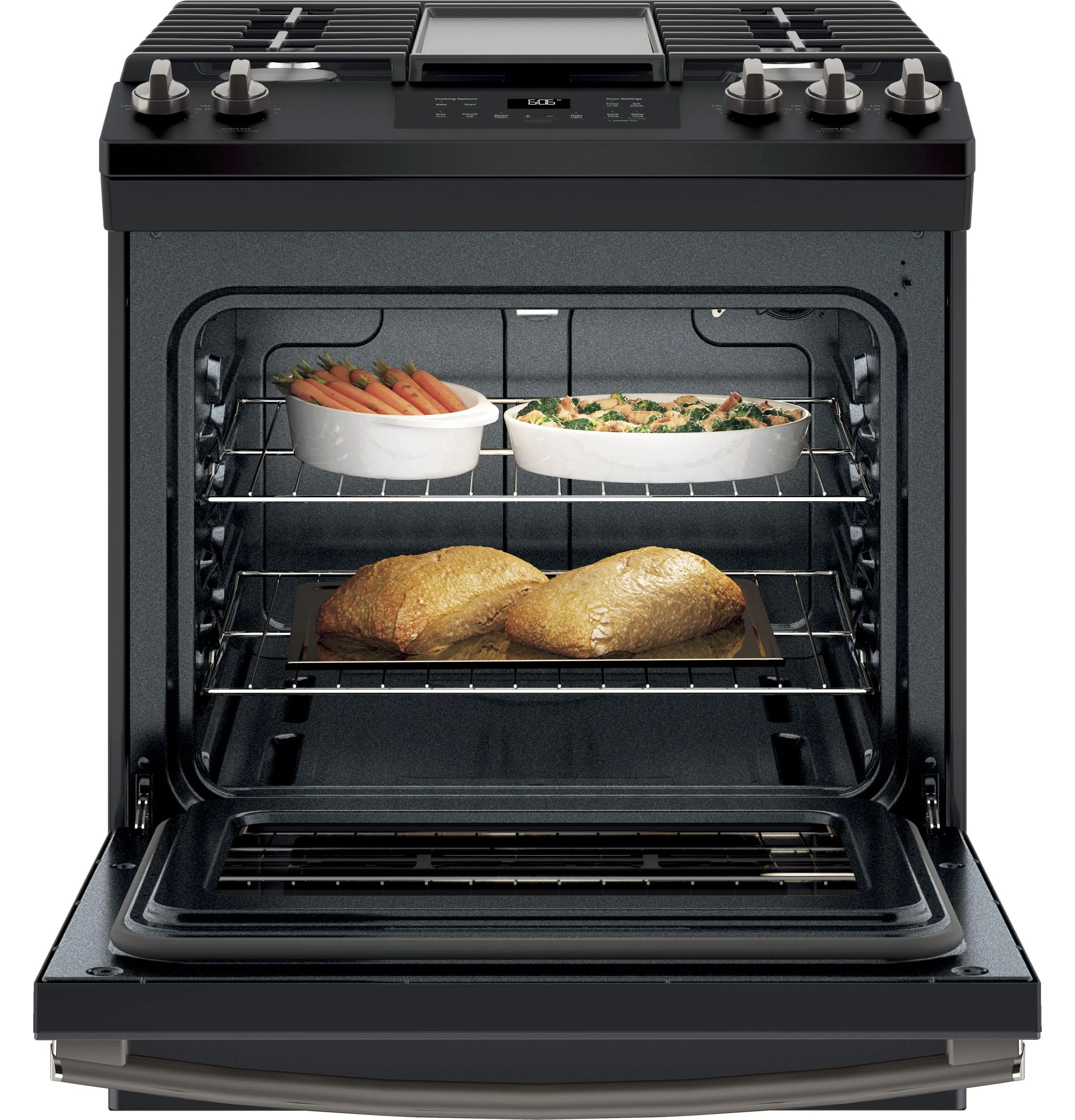 JGSS66FELDS GE® 30" Slide-In Front Control Gas Range - Image 3