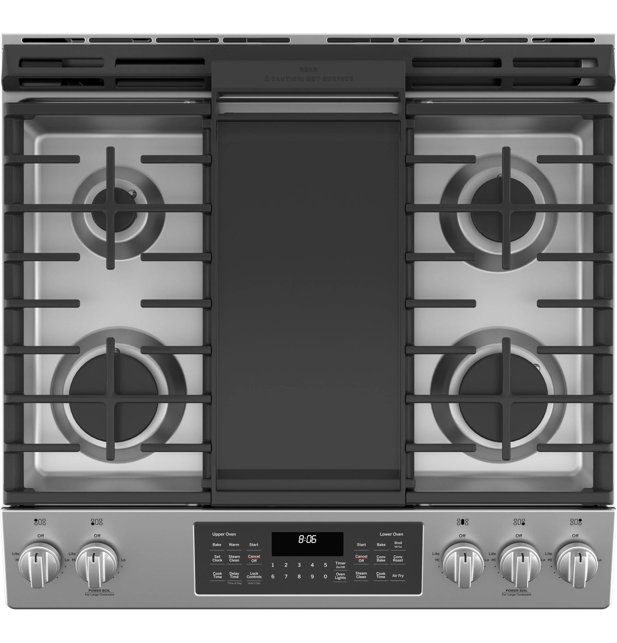 JGSS86SPSS GE 30" Slide-In Front Control Gas Double Oven Range - Image 5