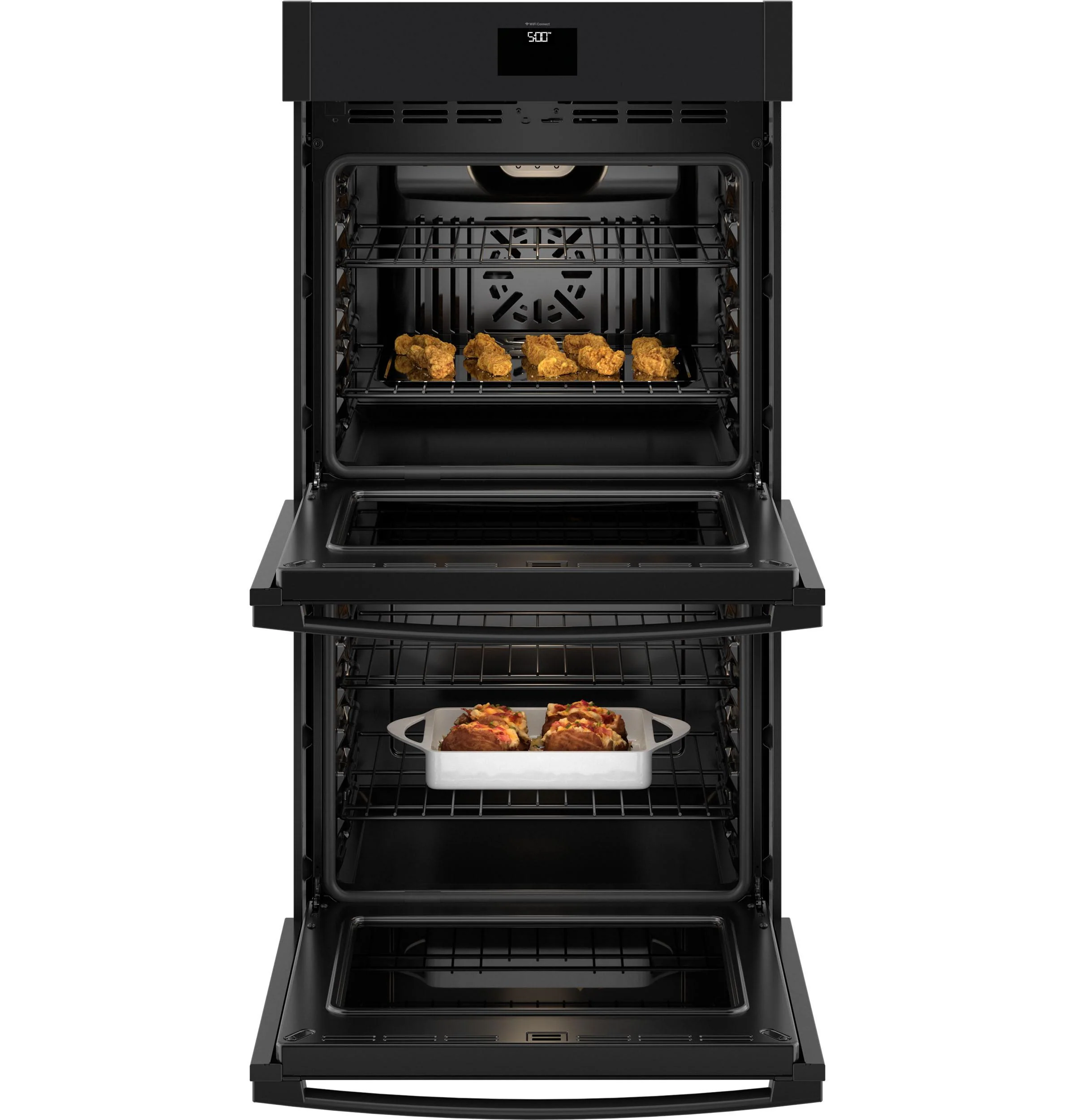 JKD5000DVBB GE® 27" Smart Built-In Convection Double Wall Oven with No Preheat Air Fry - Image 3