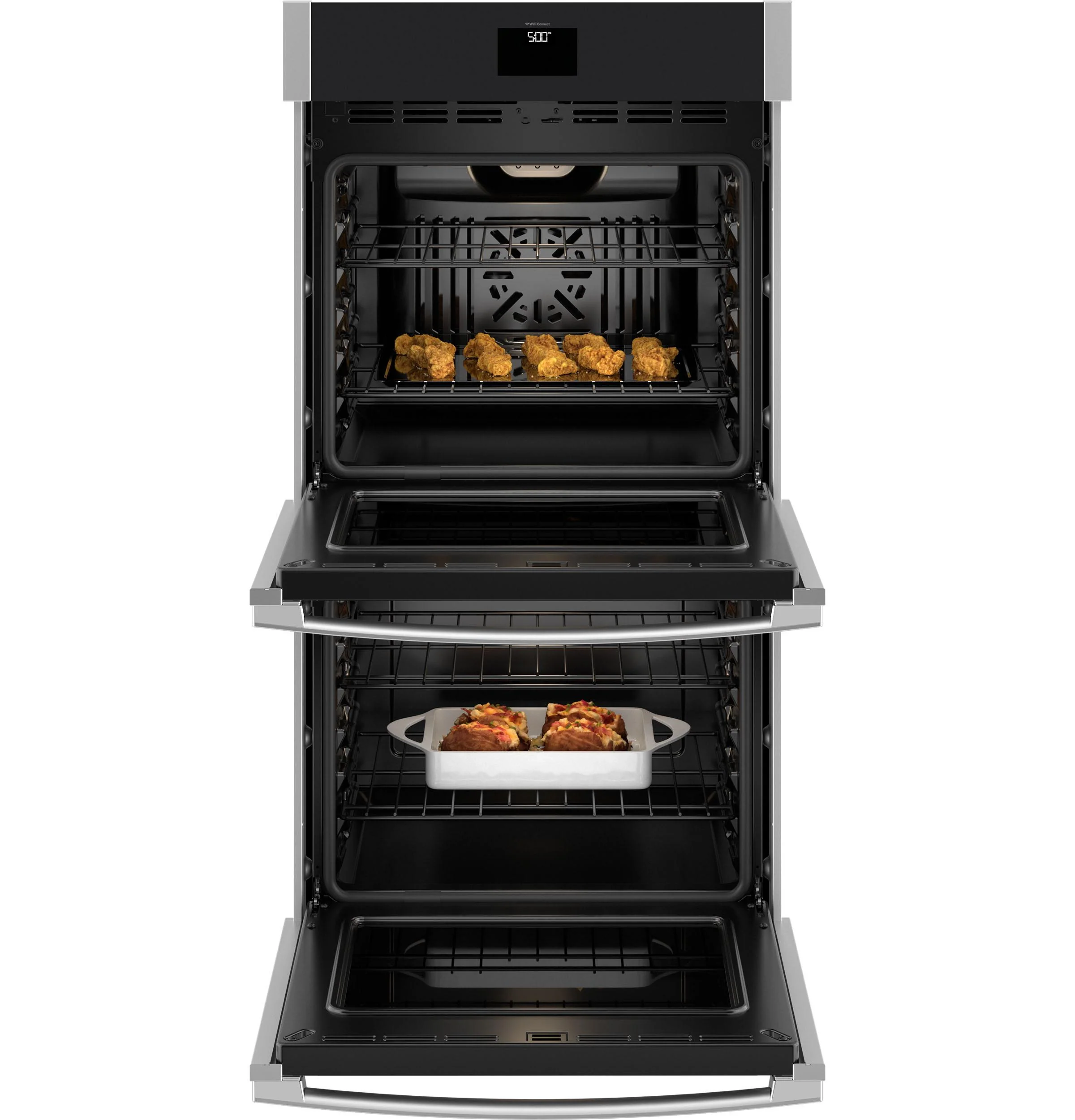 JKD5000SVSS GE® 27" Smart Built-In Convection Double Wall Oven with No Preheat Air Fry - Image 3