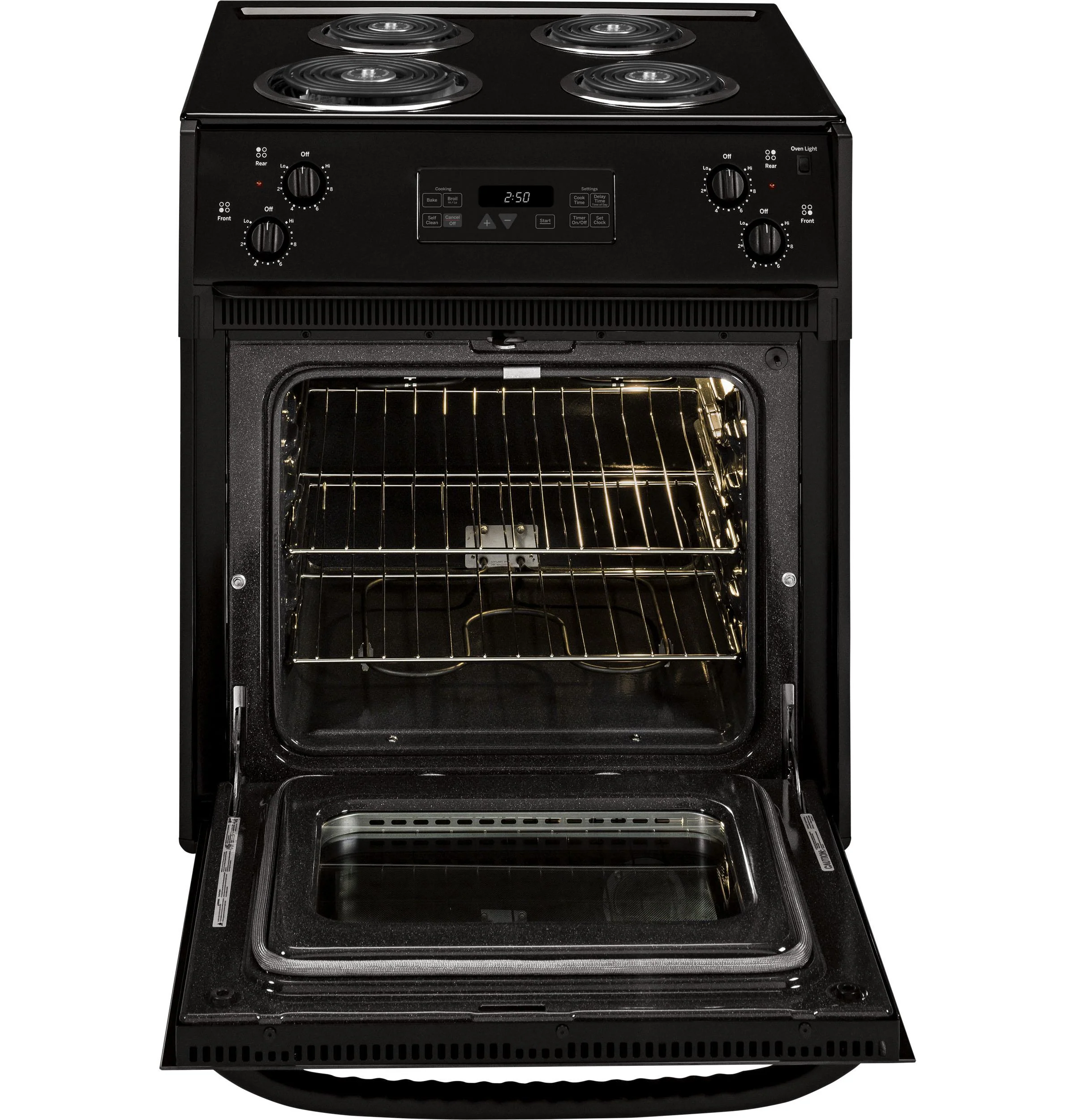 JM250DTBB GE® 27" Drop-In Electric Range - Image 2