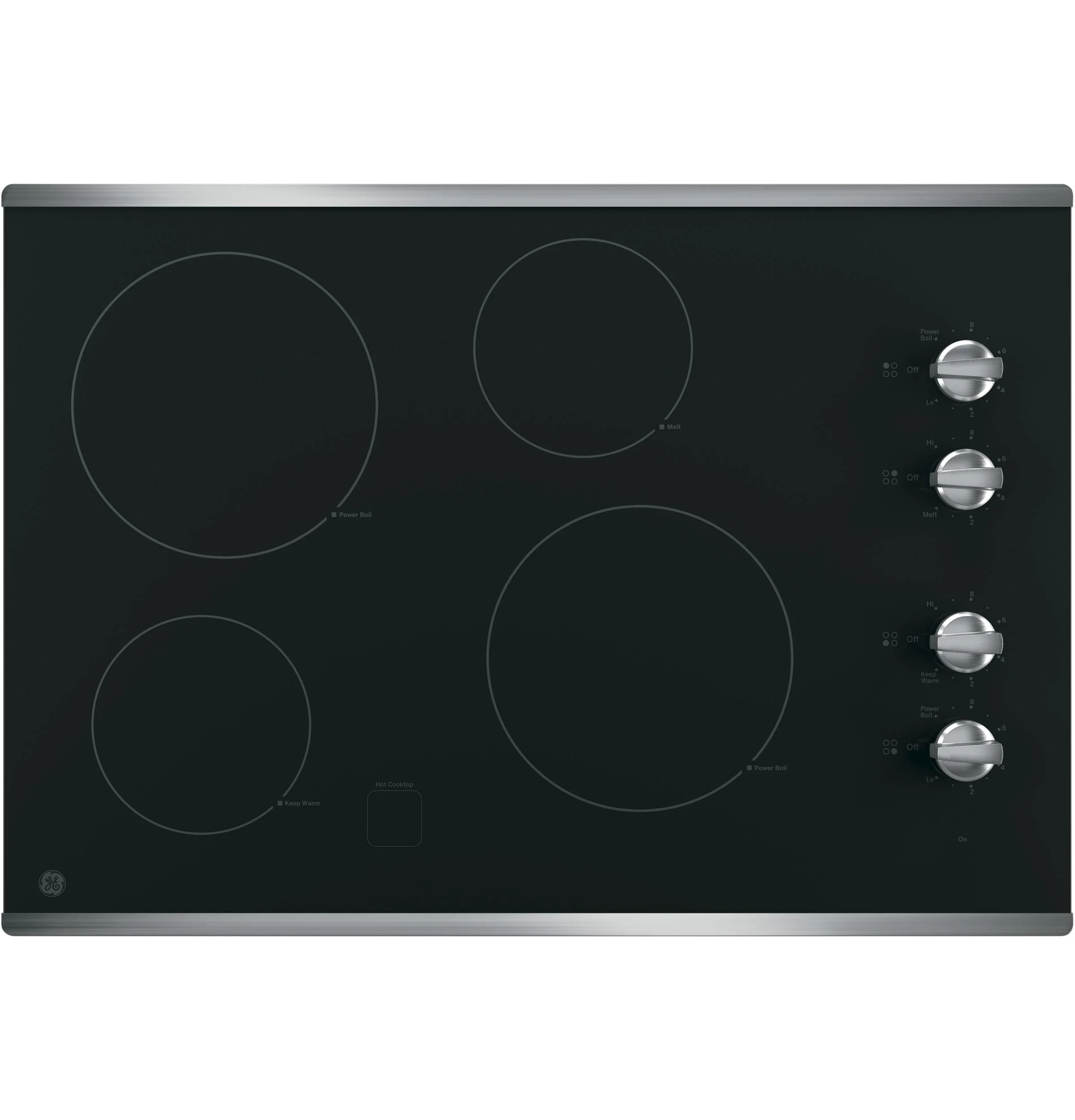 GE® 30" Built-In Knob Control Electric Cooktop - Image 5