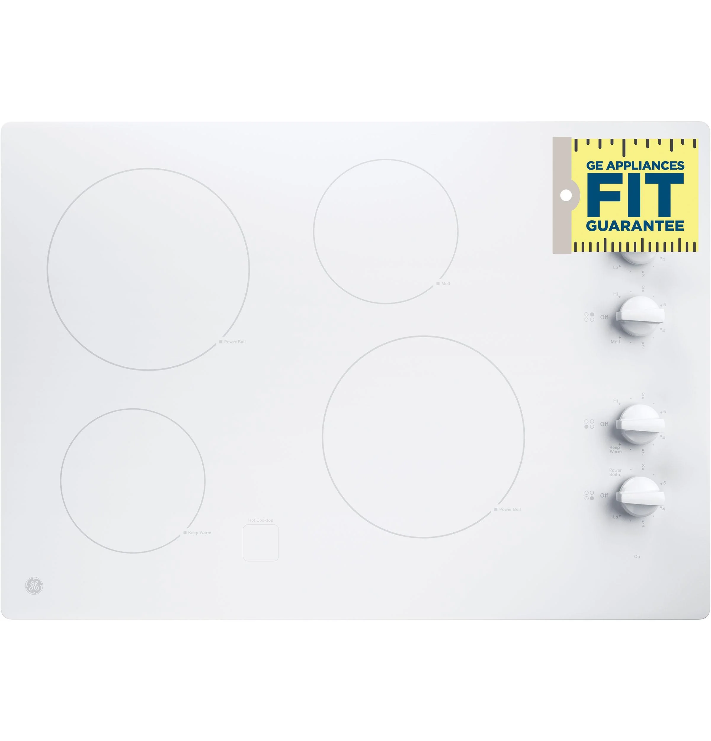 GE® 30" Built-In Knob Control Electric Cooktop - Image 8