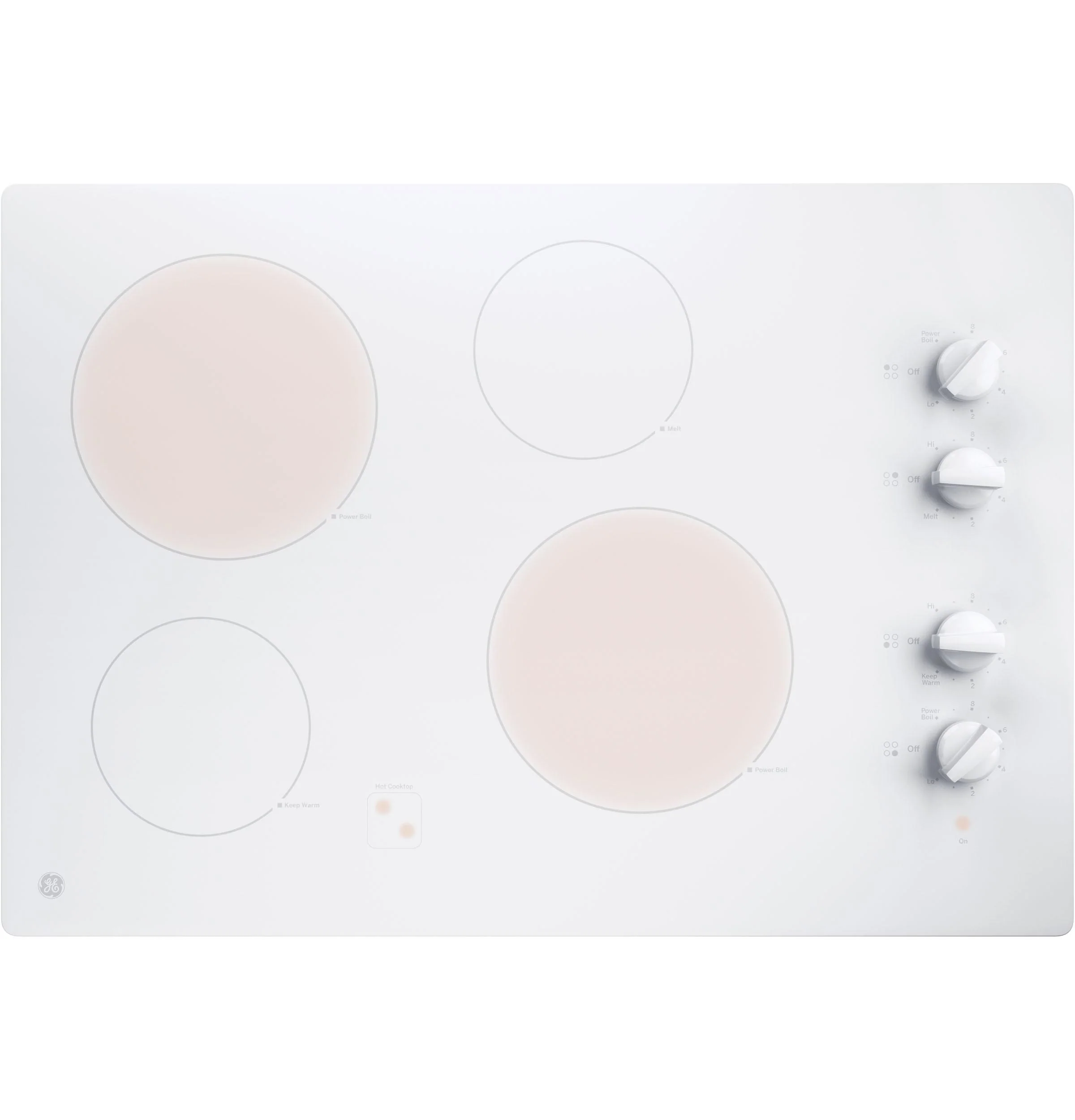 JP3030TWWW GE® 30" Built-In Knob Control Electric Cooktop - Image 3