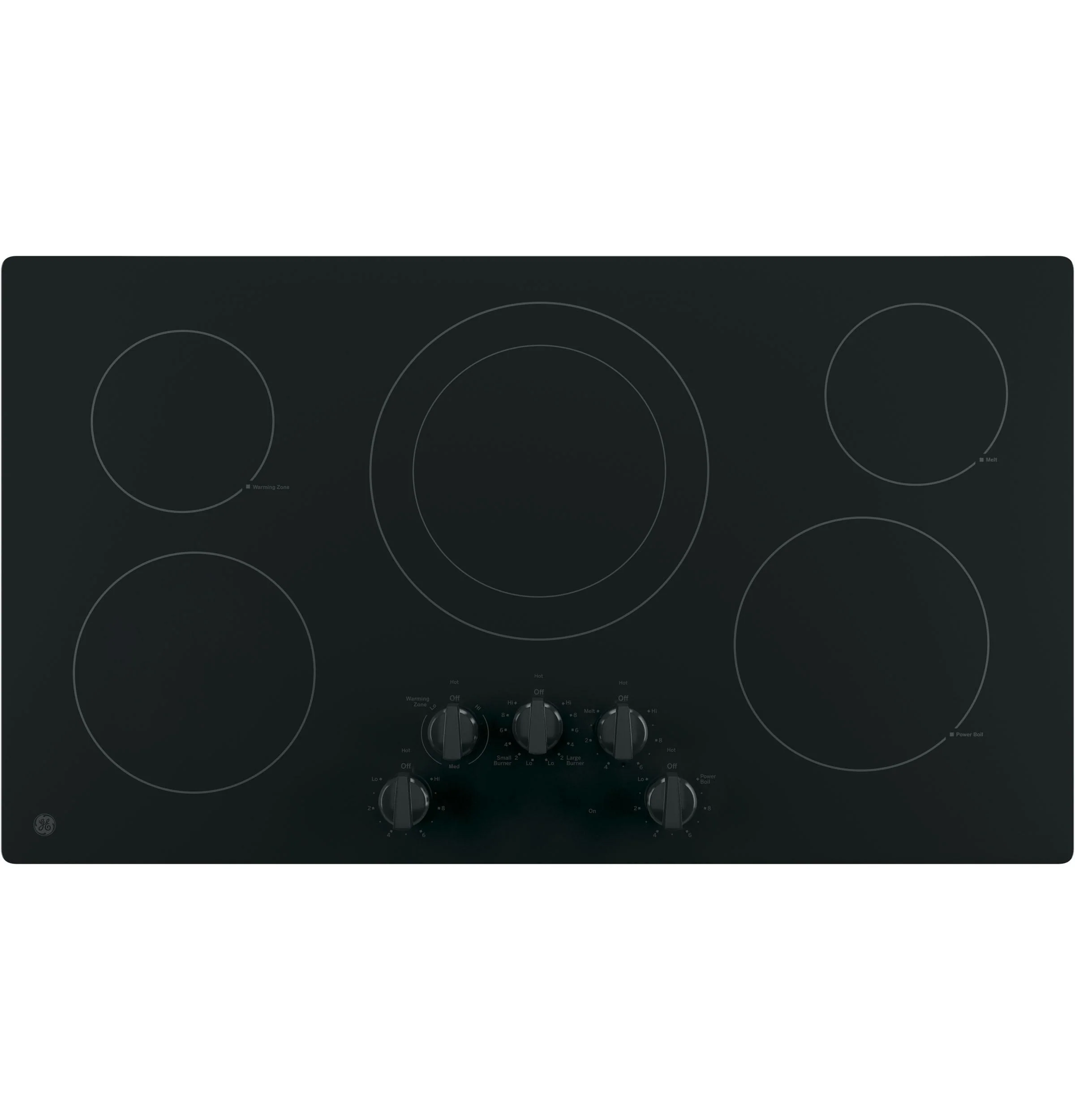 JP3036DLBB GE® 36" Built-In Knob Control Electric Cooktop - Image 5