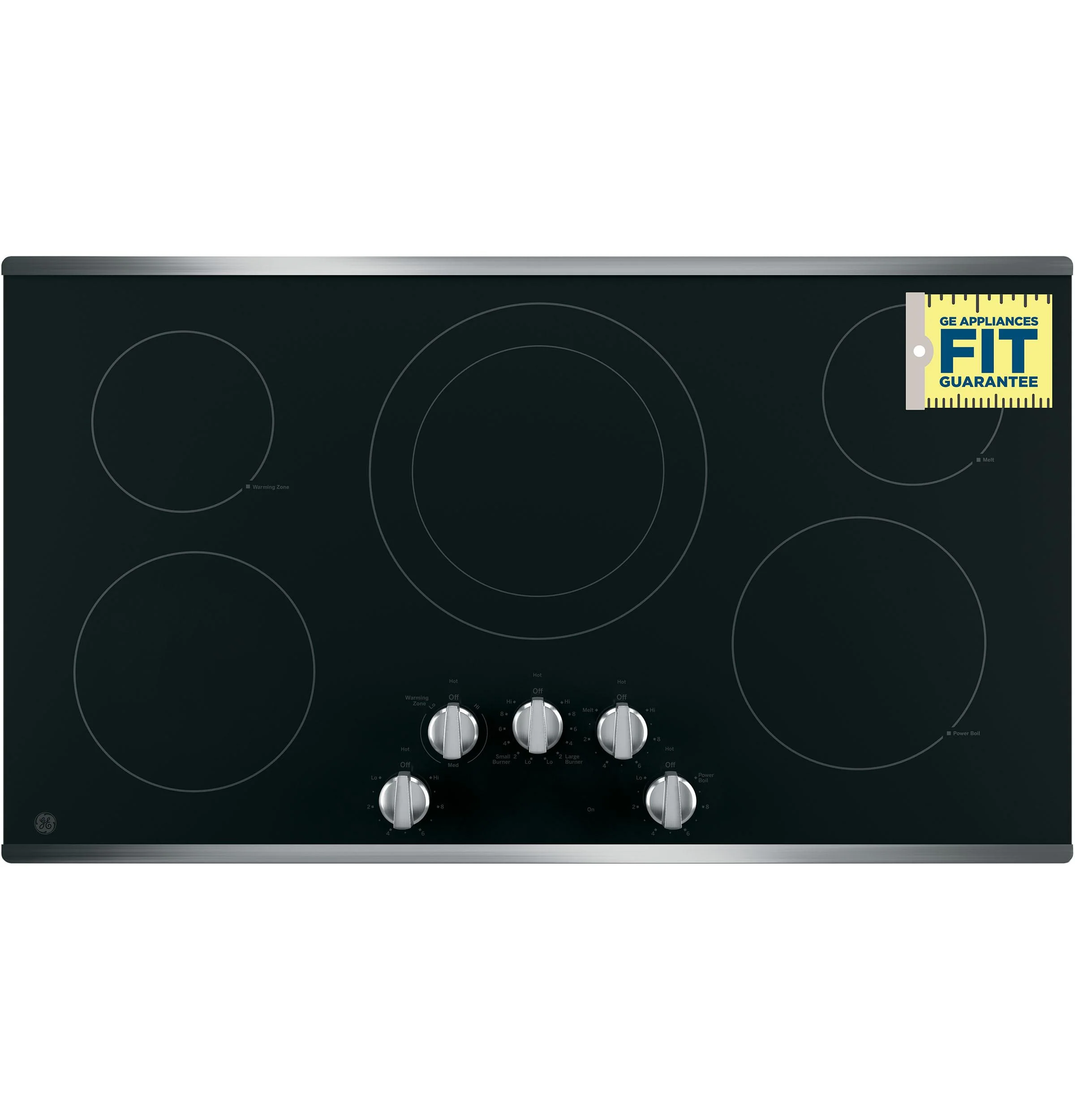 JP3036SLSS GE® 36" Built-In Knob Control Electric Cooktop - Image 6
