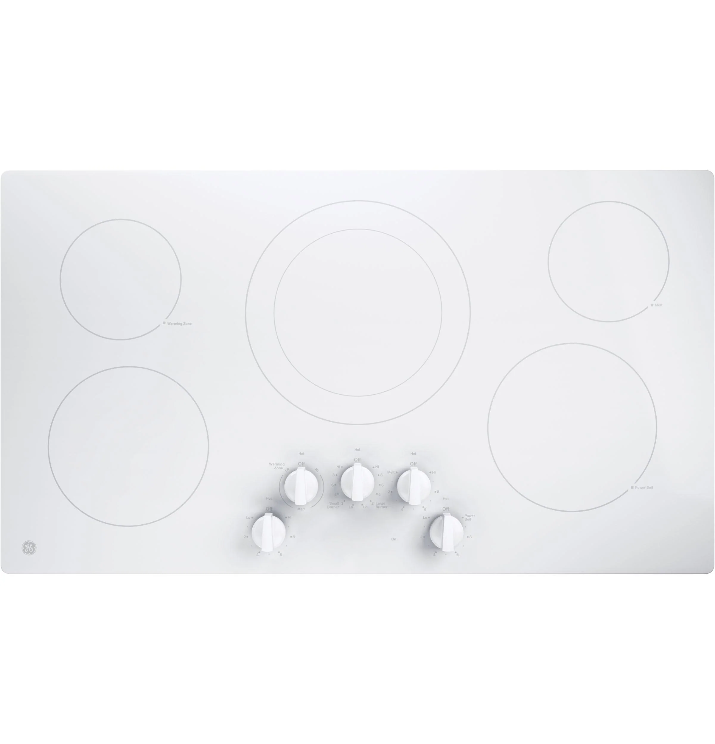 JP3036TLWW GE® 36" Built-In Knob Control Electric Cooktop - Image 10
