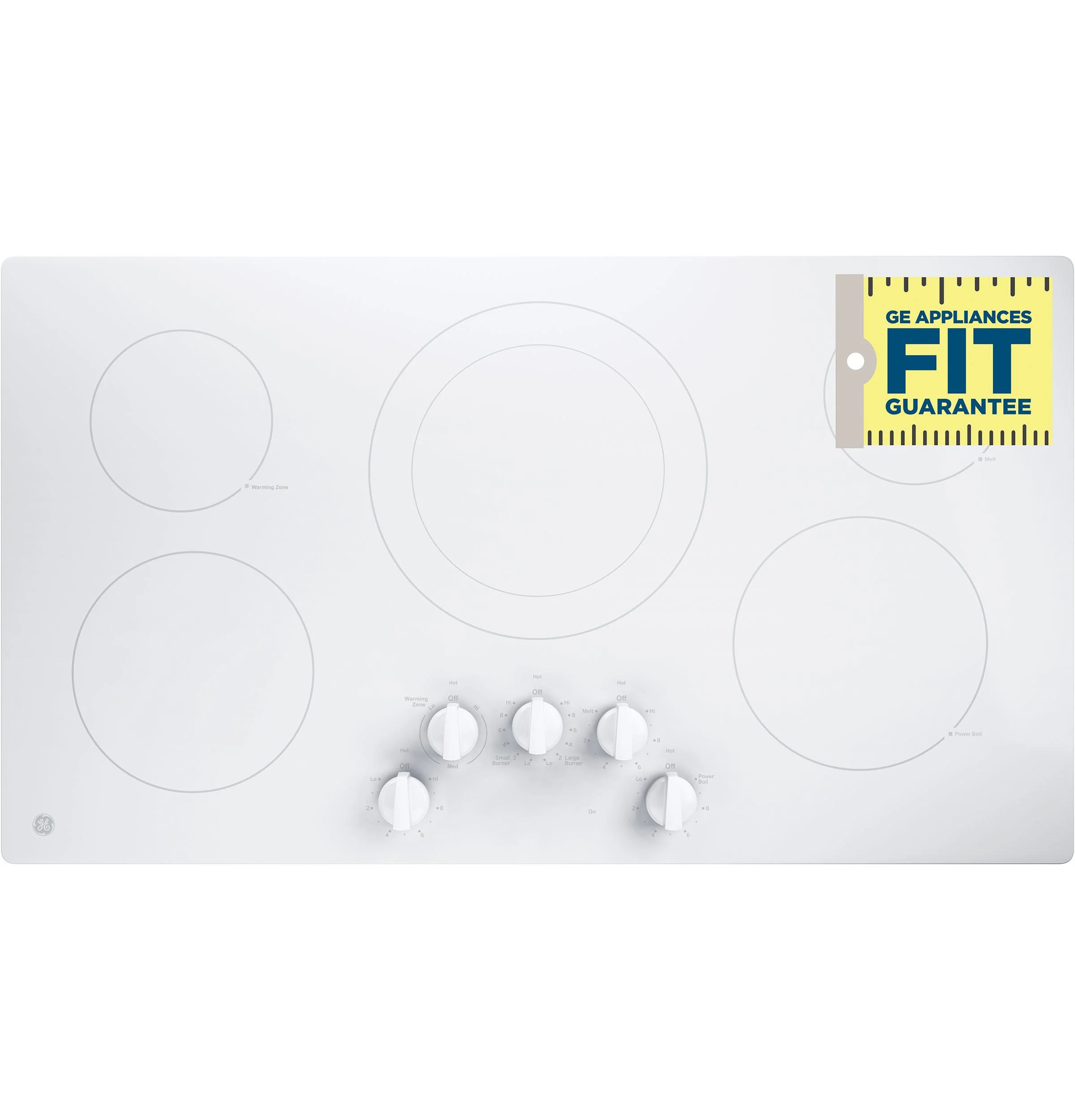 JP3036TLWW GE® 36" Built-In Knob Control Electric Cooktop - Image 18