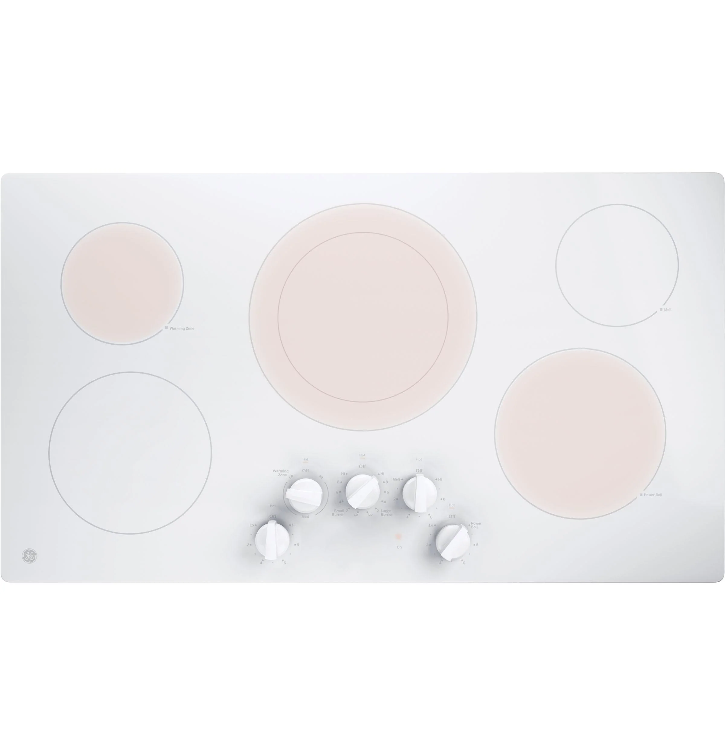 JP3036TLWW GE® 36" Built-In Knob Control Electric Cooktop - Image 3