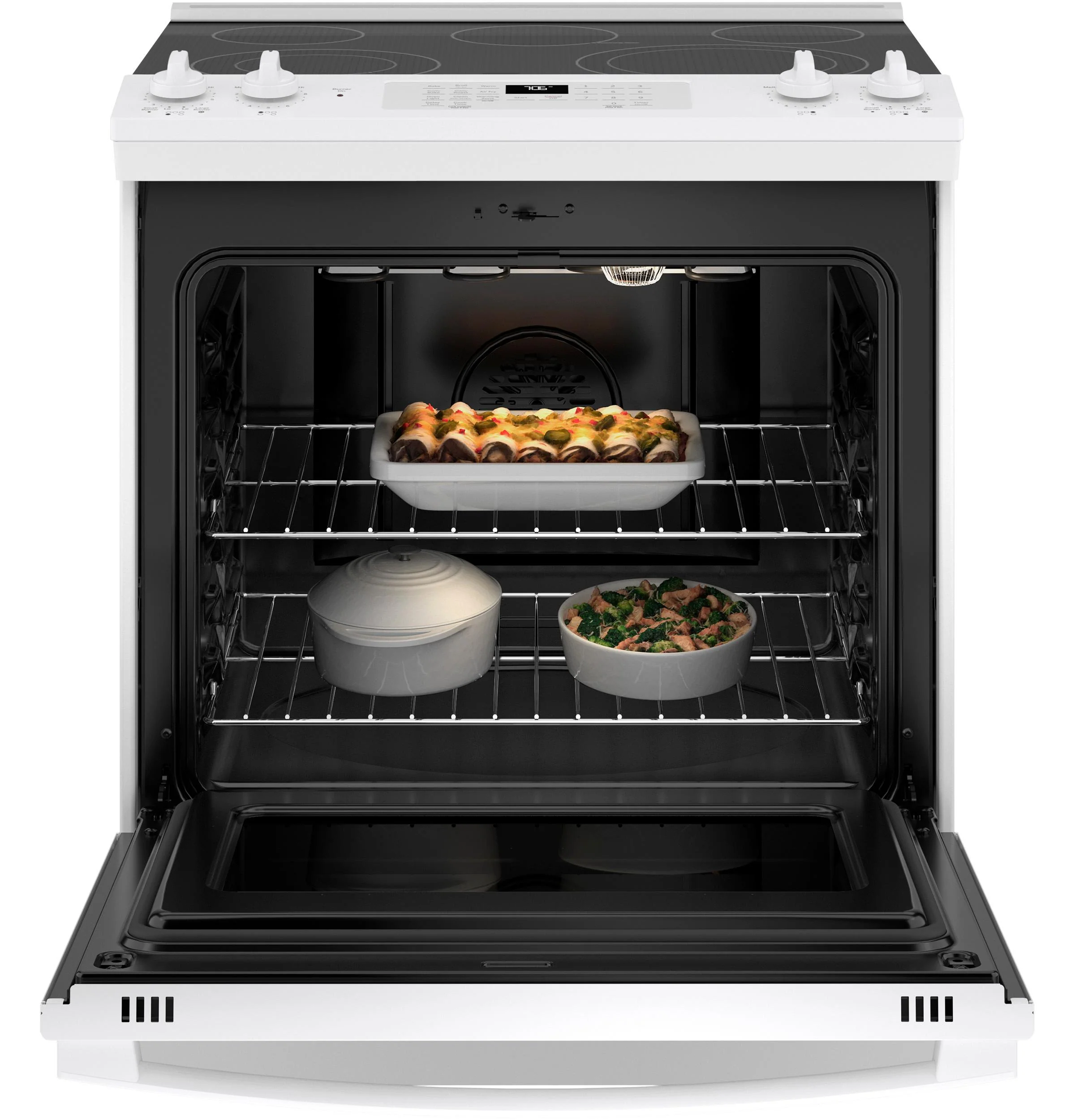 GE® 30" Slide-In Electric Convection Range with No Preheat Air Fry - Image 3