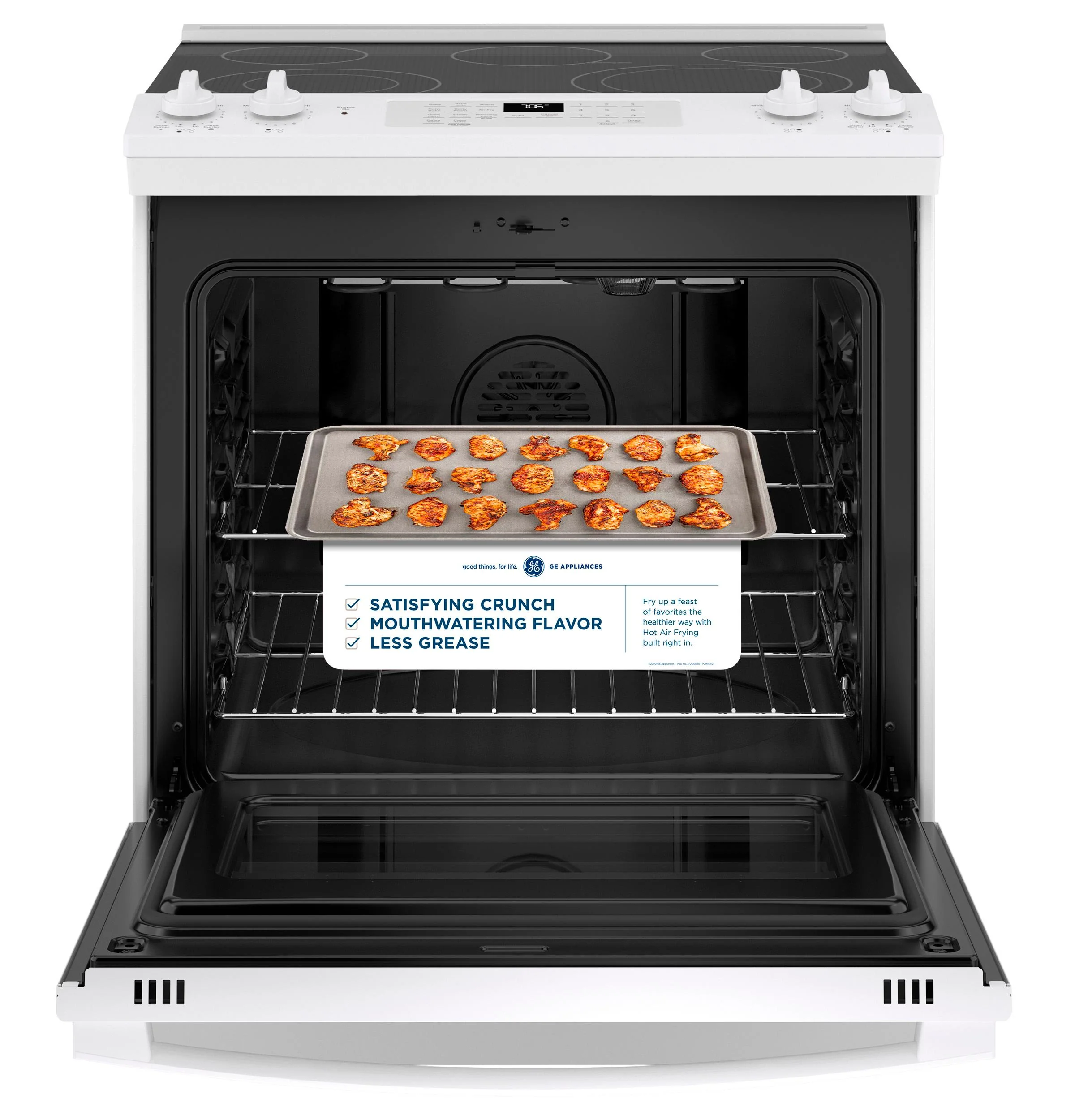 GE® 30" Slide-In Electric Convection Range with No Preheat Air Fry - Image 9