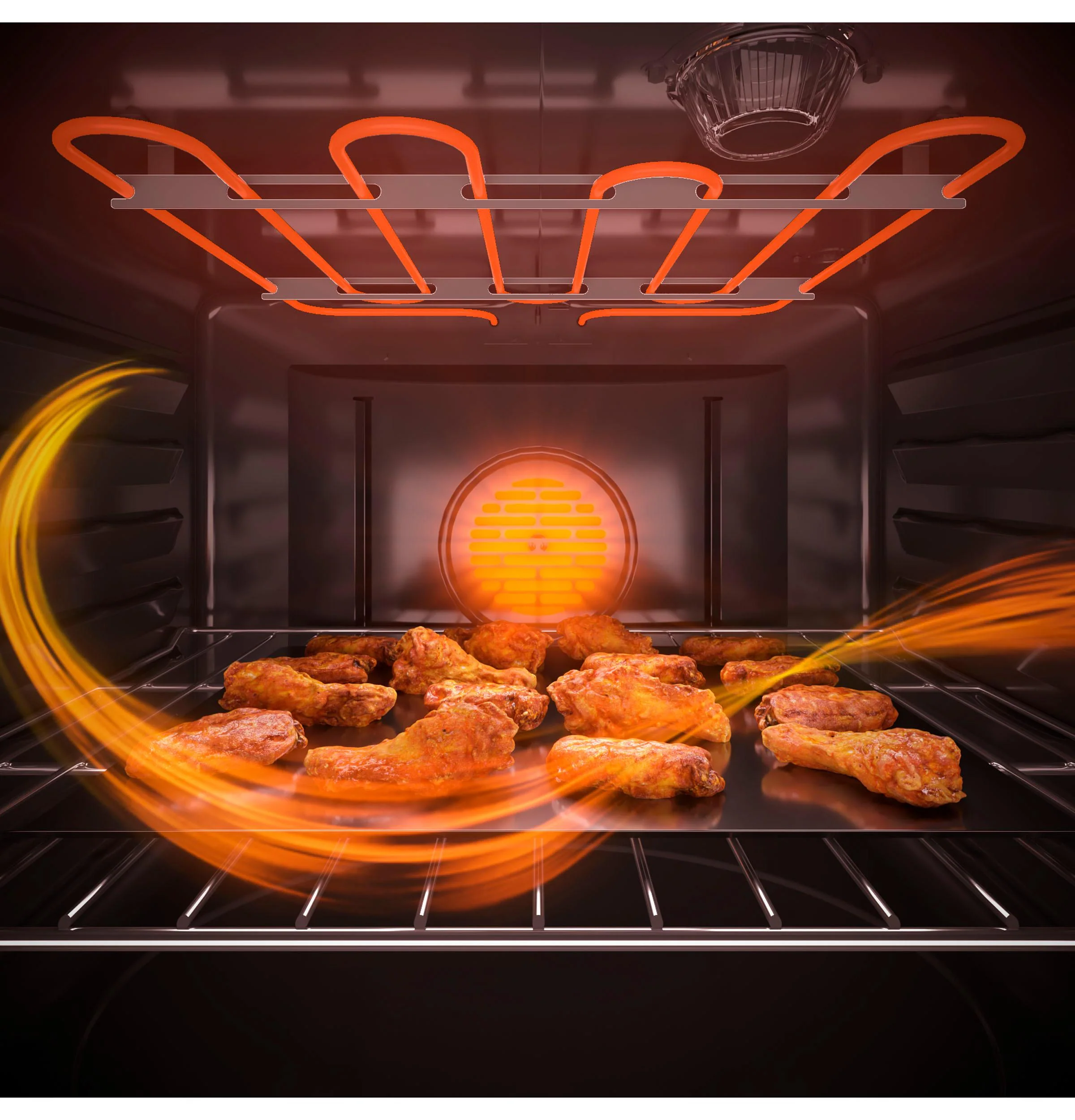 GE® 30" Slide-In Electric Convection Range with No Preheat Air Fry - Image 7