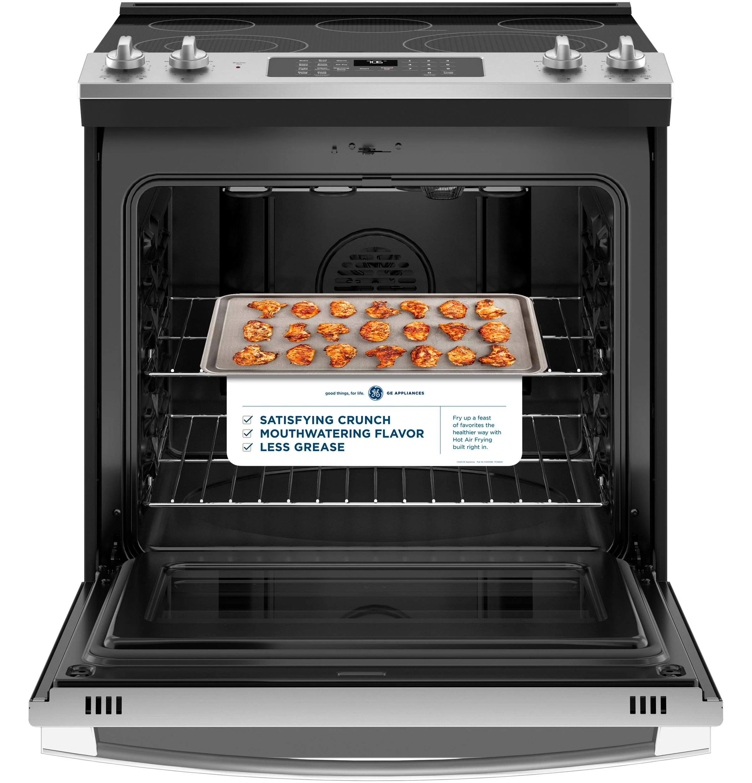 GE® 30" Slide-In Electric Convection Range with No Preheat Air Fry - Image 12