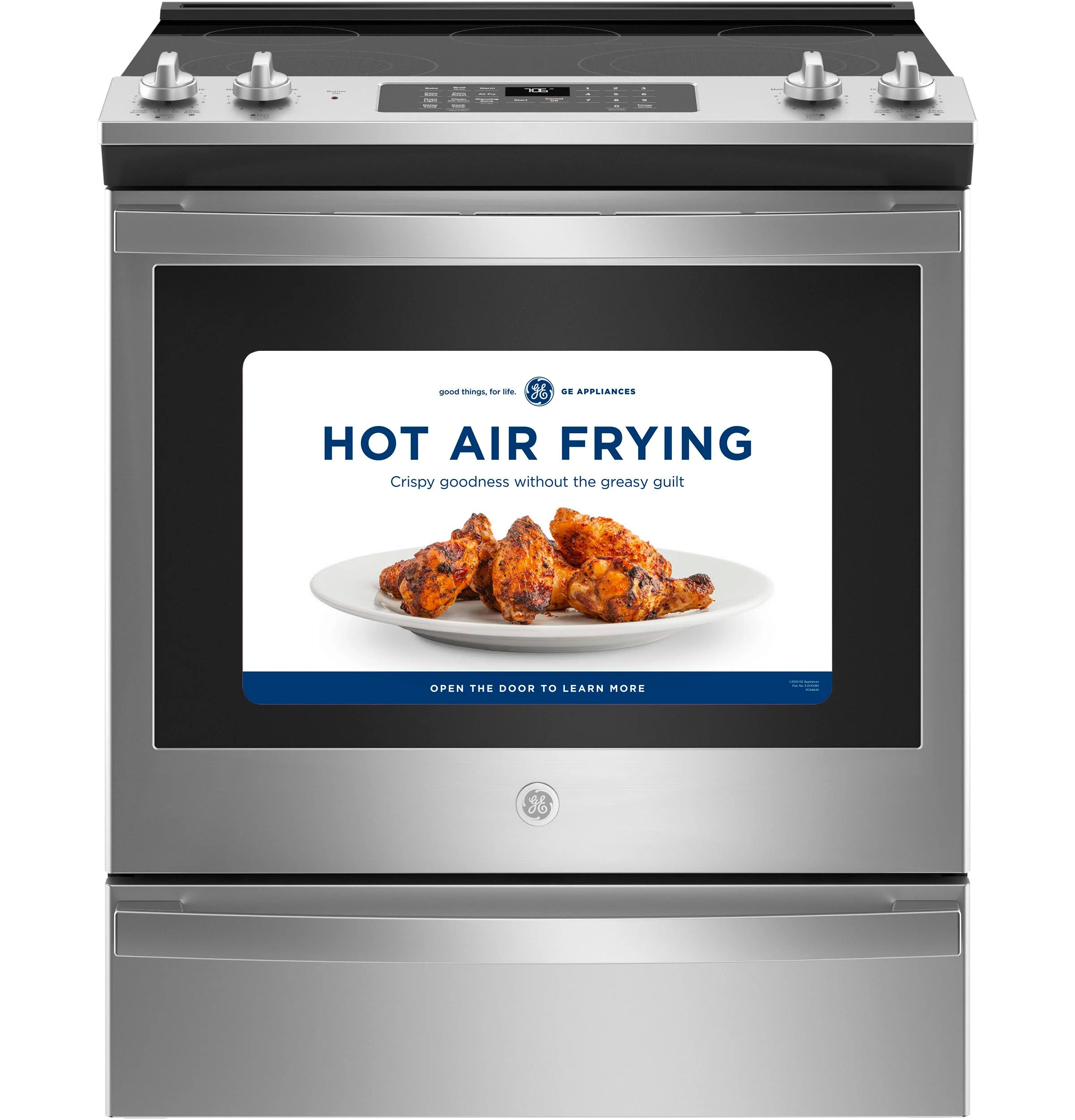 GE® 30" Slide-In Electric Convection Range with No Preheat Air Fry - Image 24