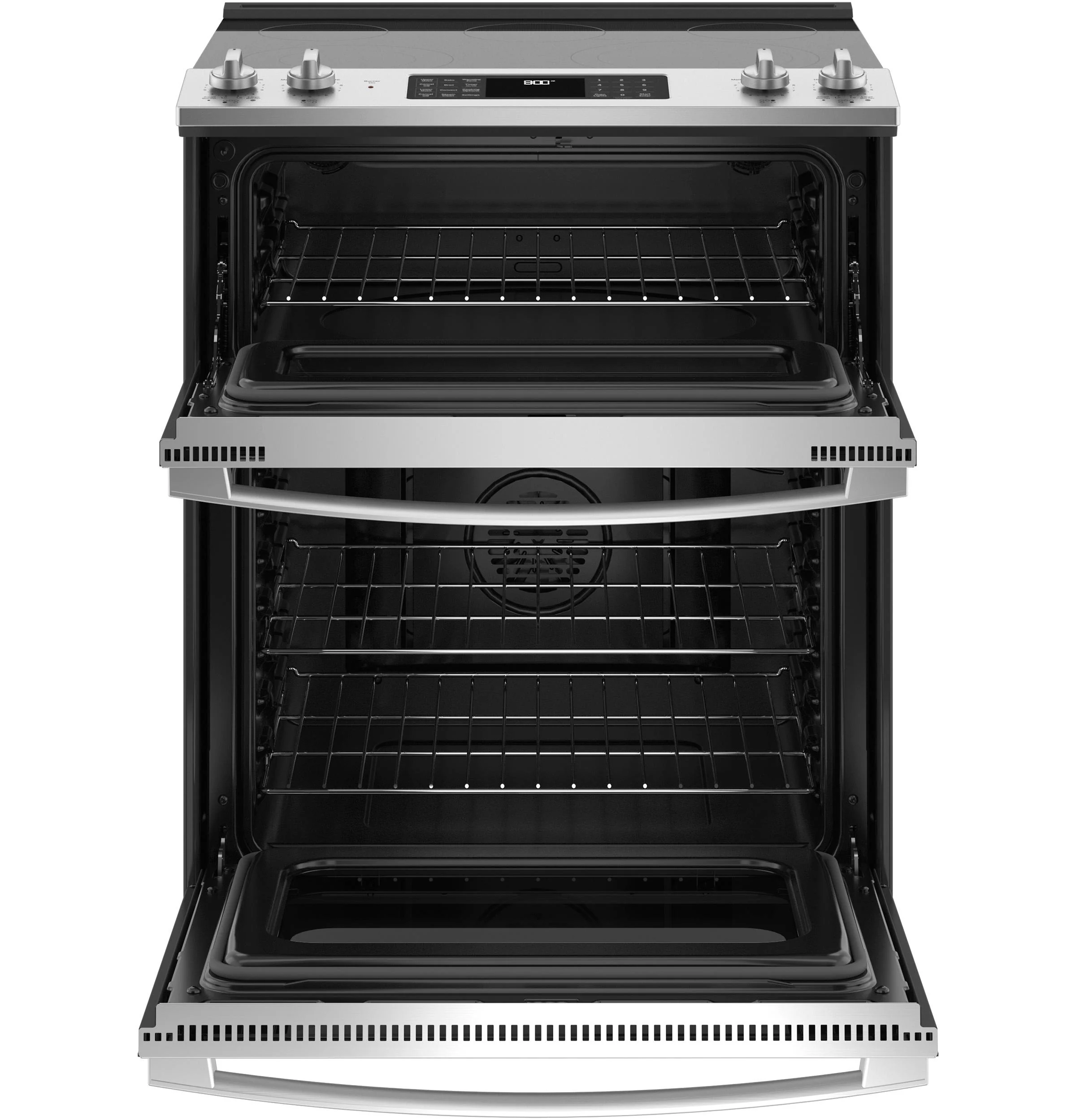 JSS86SPSS GE 30" Slide-In Electric Convection Double Oven Range - Image 2