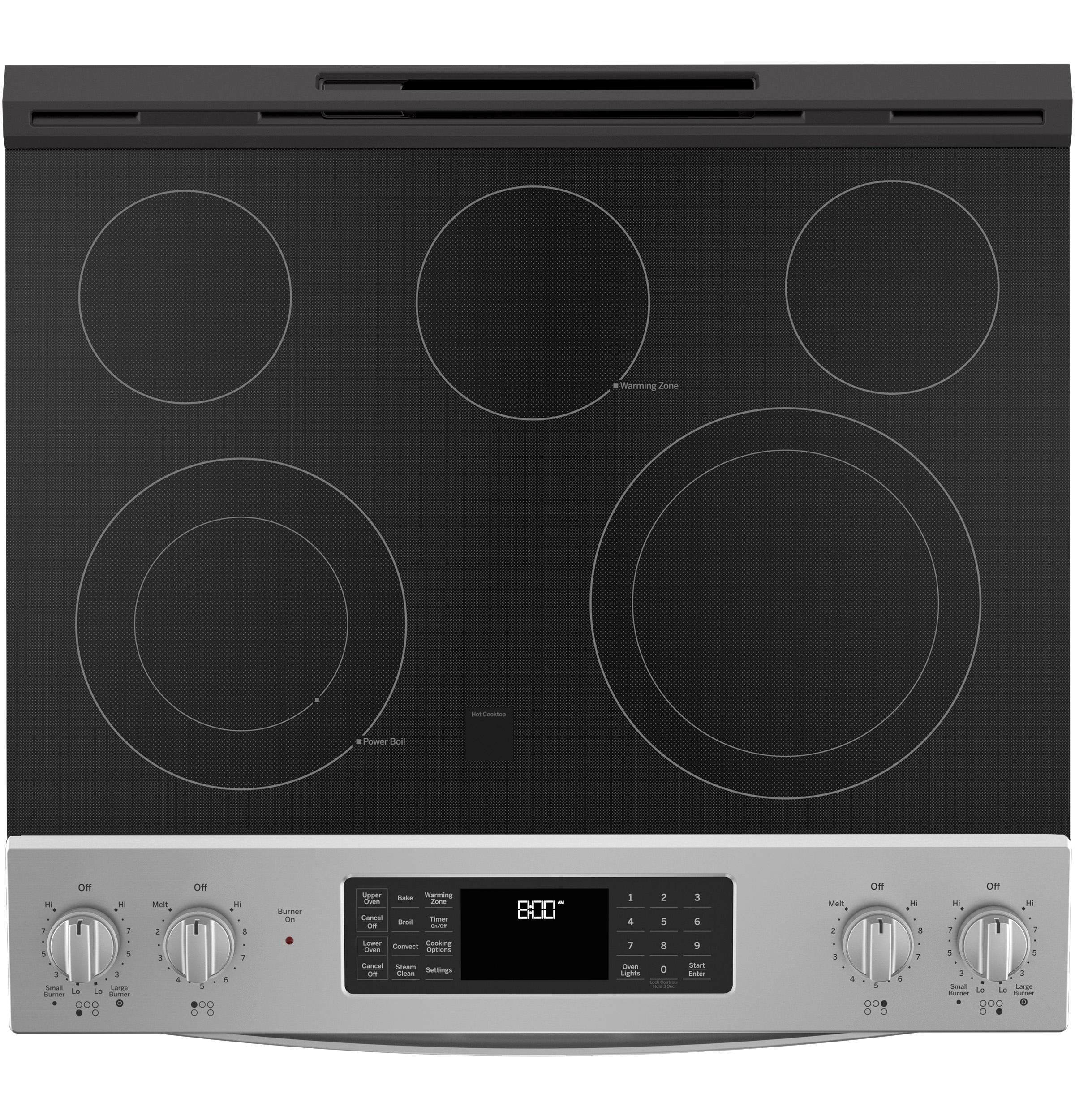 JSS86SPSS GE 30" Slide-In Electric Convection Double Oven Range - Image 4