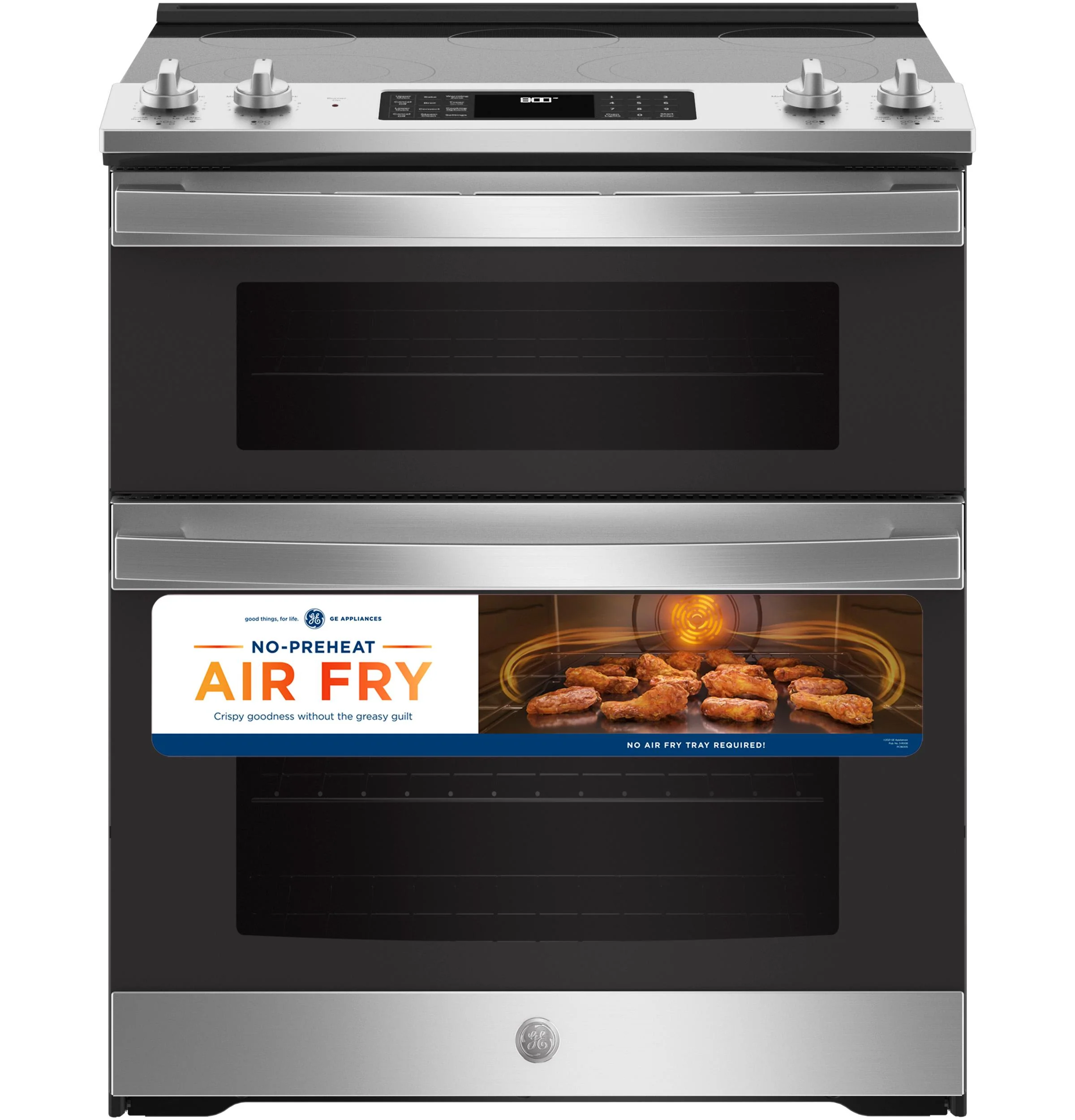 JSS86SPSS GE 30" Slide-In Electric Convection Double Oven Range - Image 9
