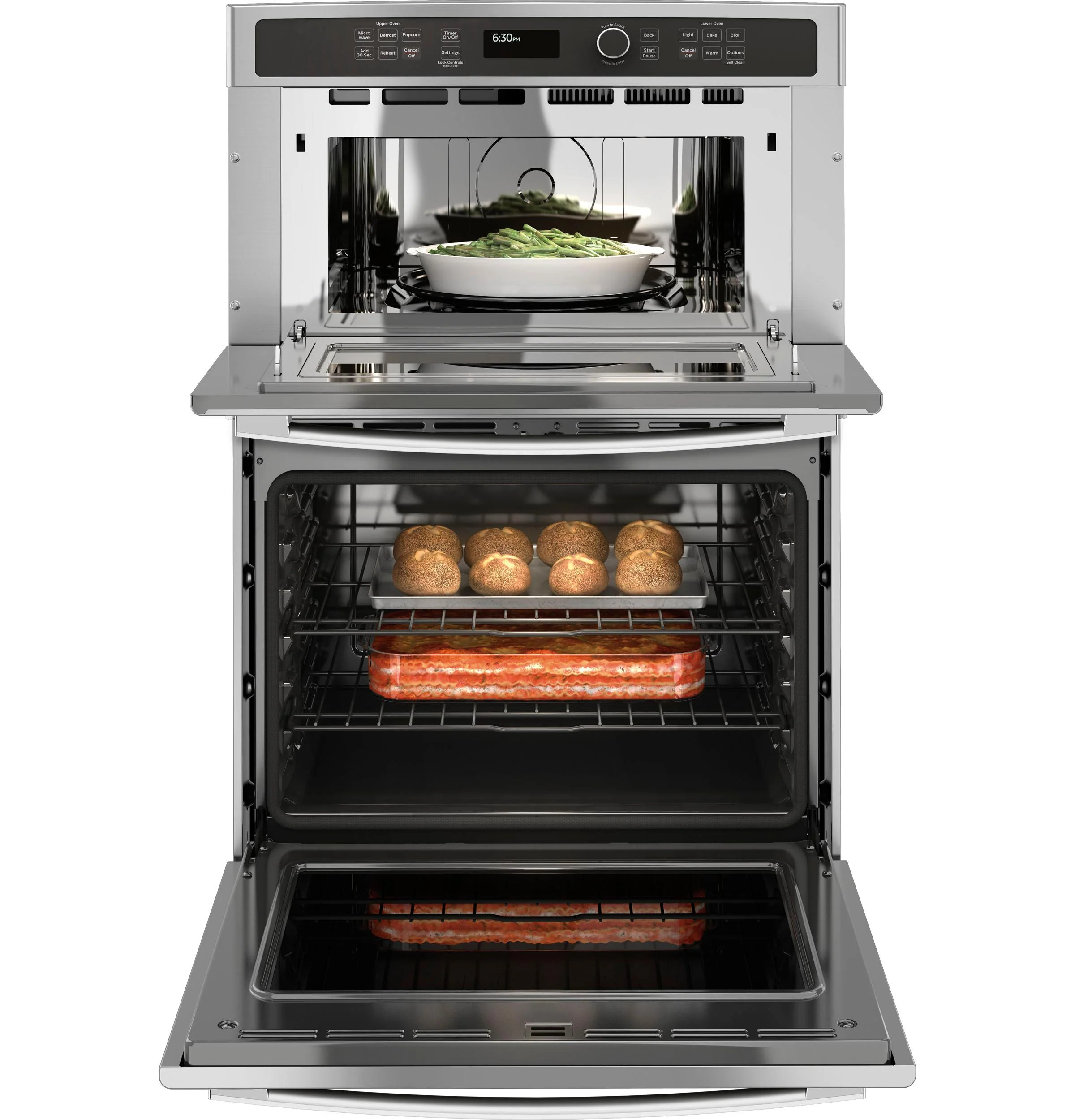 JT3800SHSS GE® 30" Combination Double Wall Oven - Image 15