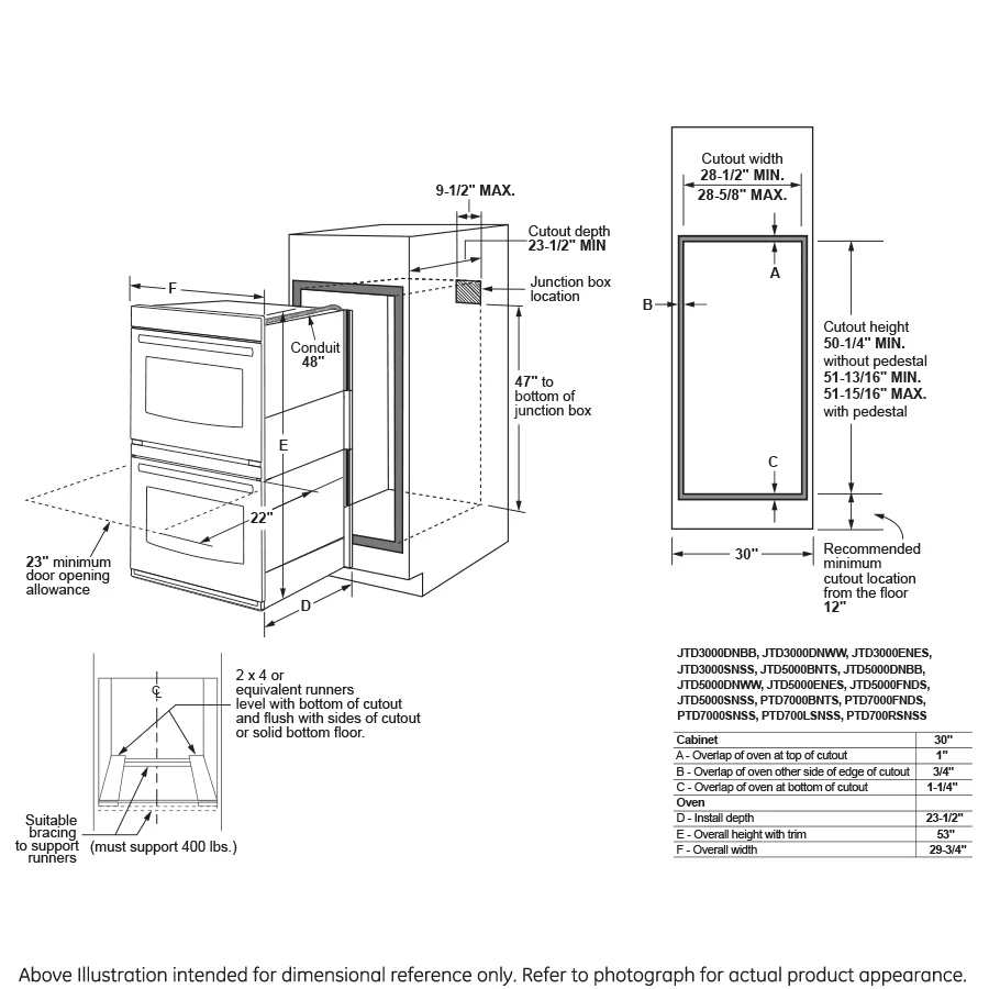 GE® 30" Smart Built-In Self-Clean Convection Double Wall Oven with Never Scrub Racks - Image 21