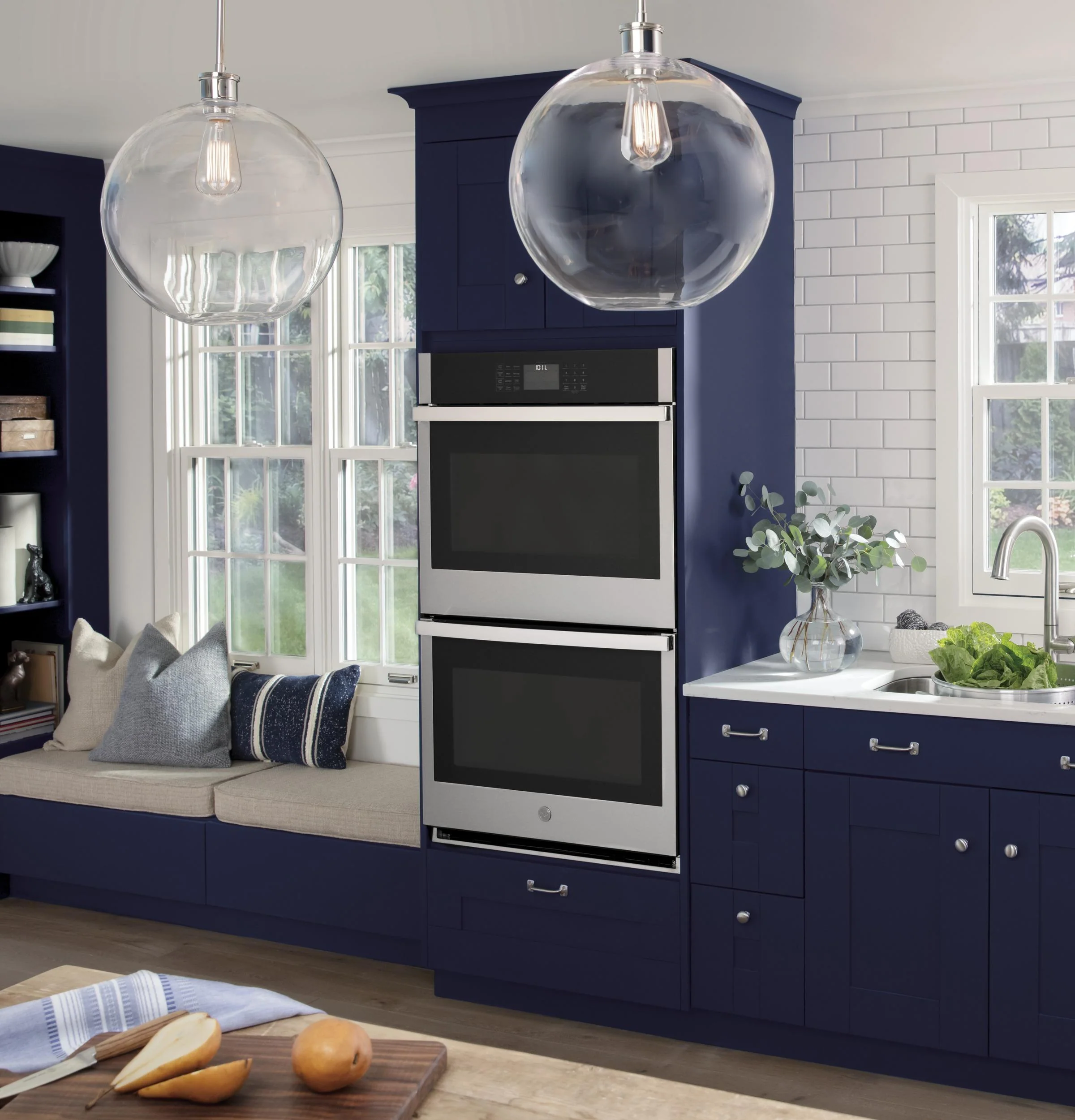 GE® 30" Smart Built-In Self-Clean Convection Double Wall Oven with Never Scrub Racks - Image 10