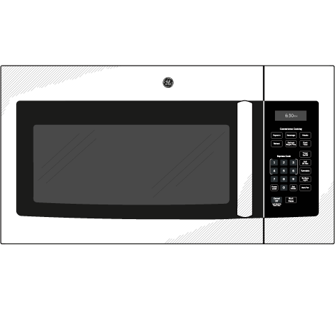 JVM3160RTSS GE® 1.6 Cu. Ft. Over-the-Range Microwave Oven - Image 17