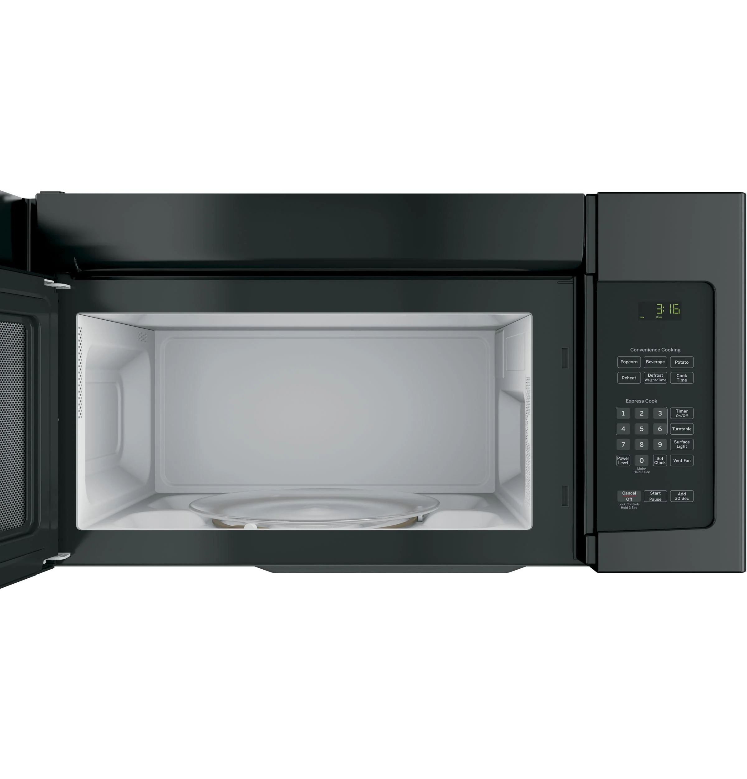 JVM3162DJBB GE® 1.6 Cu. Ft. Over-the-Range Microwave Oven - Image 3