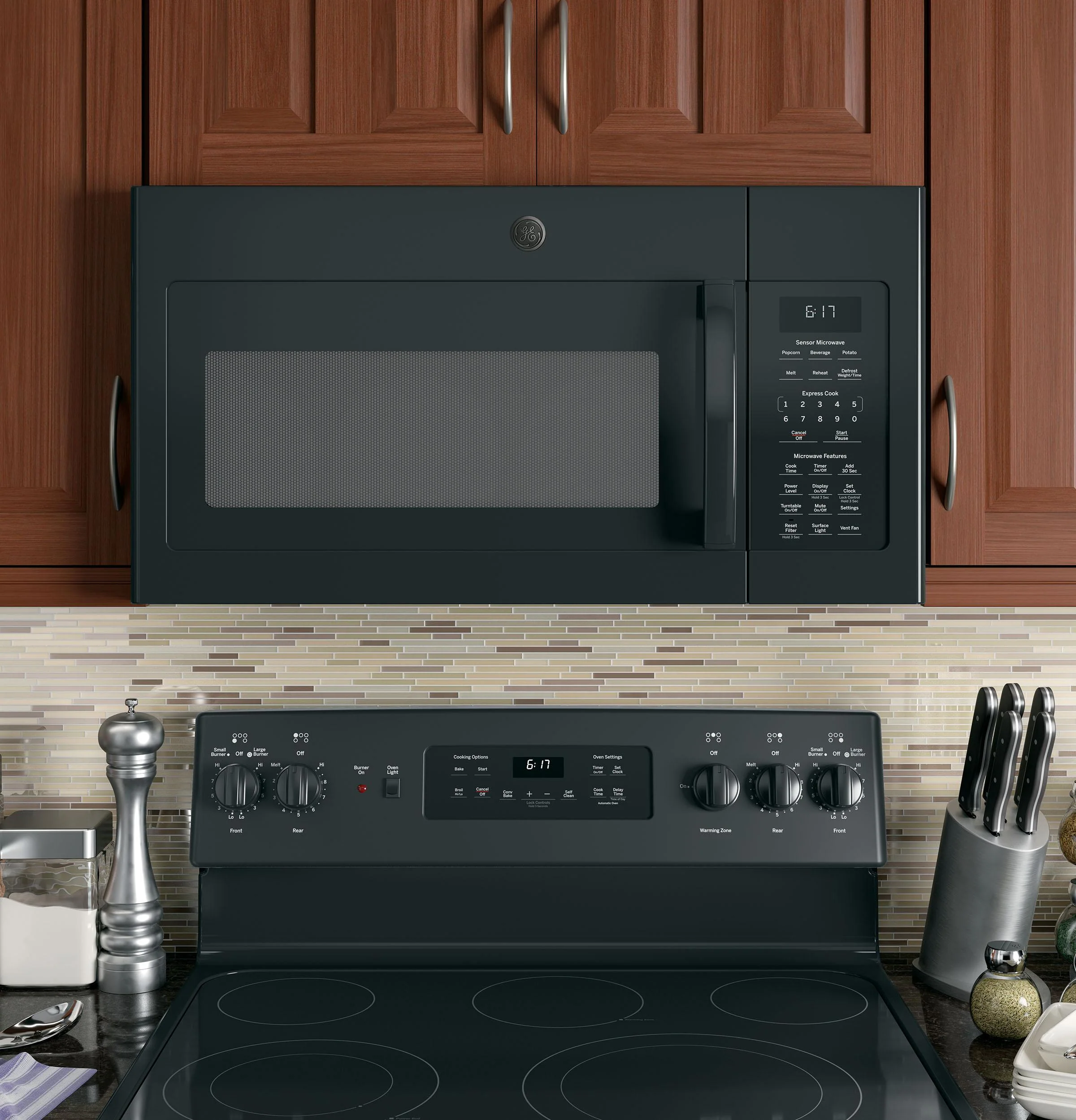 JVM6175DKBB GE® 1.7 Cu. Ft. Over-the-Range Sensor Microwave Oven - Image 14
