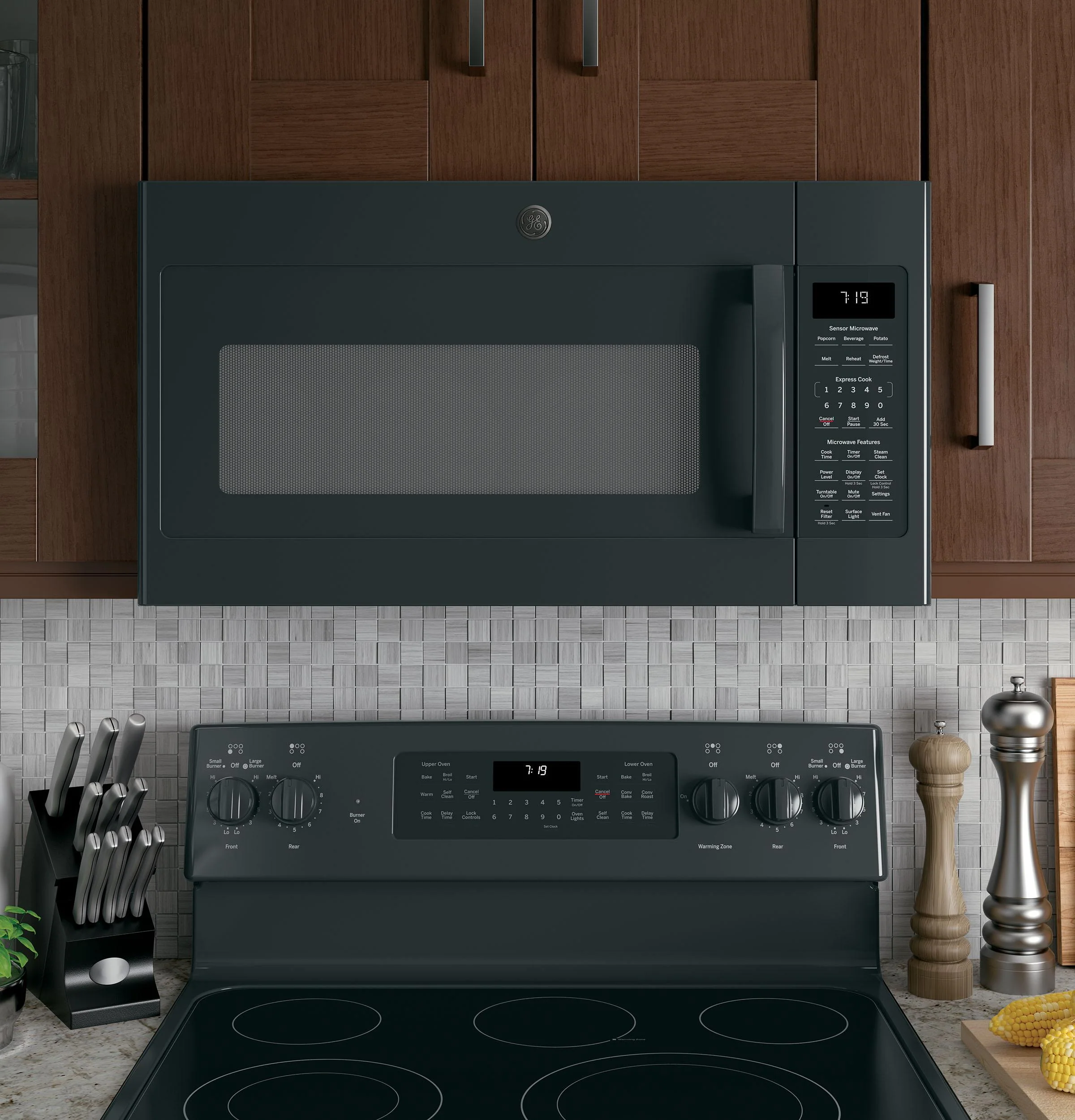JVM7195DKBB GE® 1.9 Cu. Ft. Over-the-Range Sensor Microwave Oven - Image 10