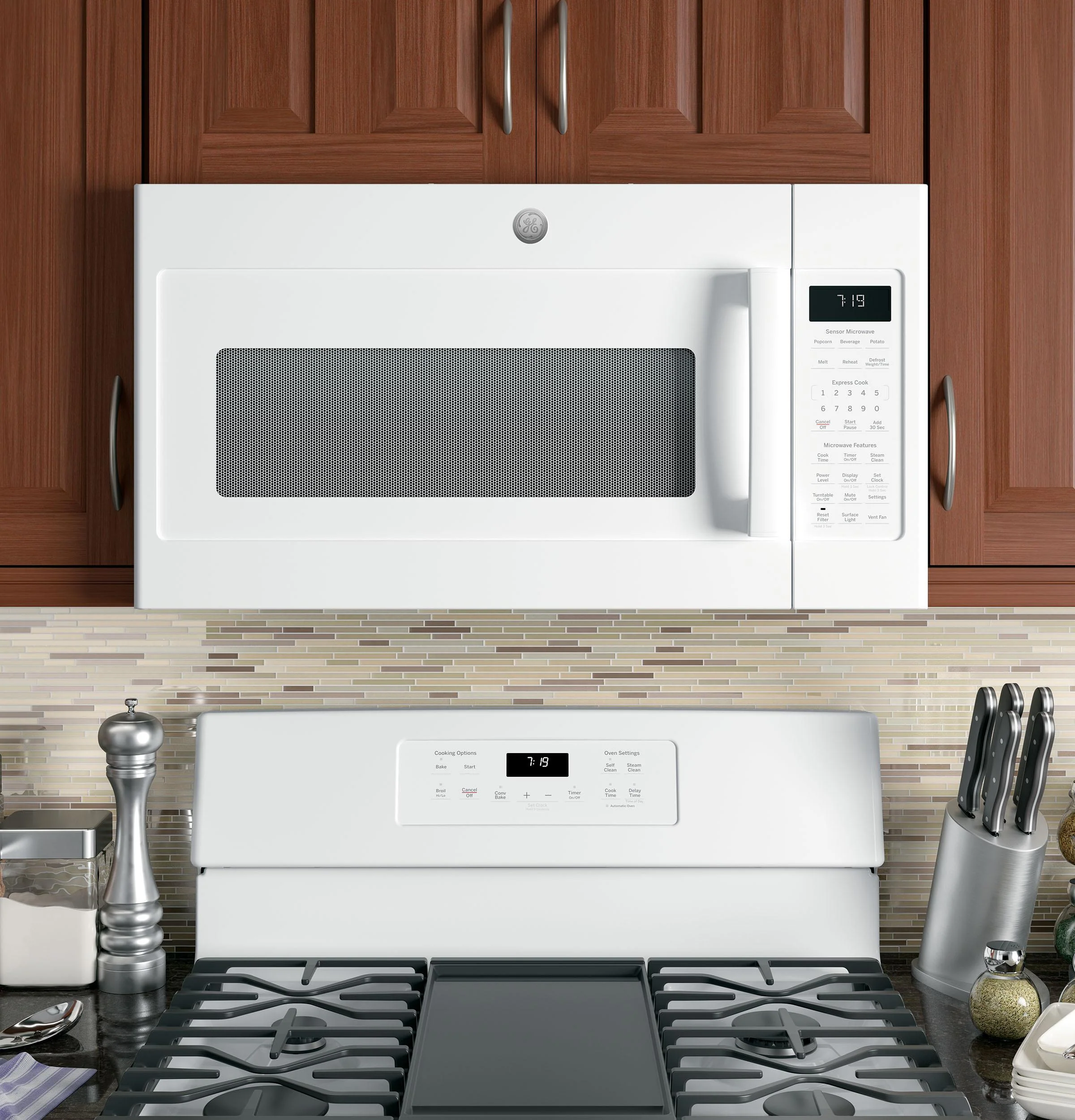 JVM7195DKWW GE® 1.9 Cu. Ft. Over-the-Range Sensor Microwave Oven - Image 3