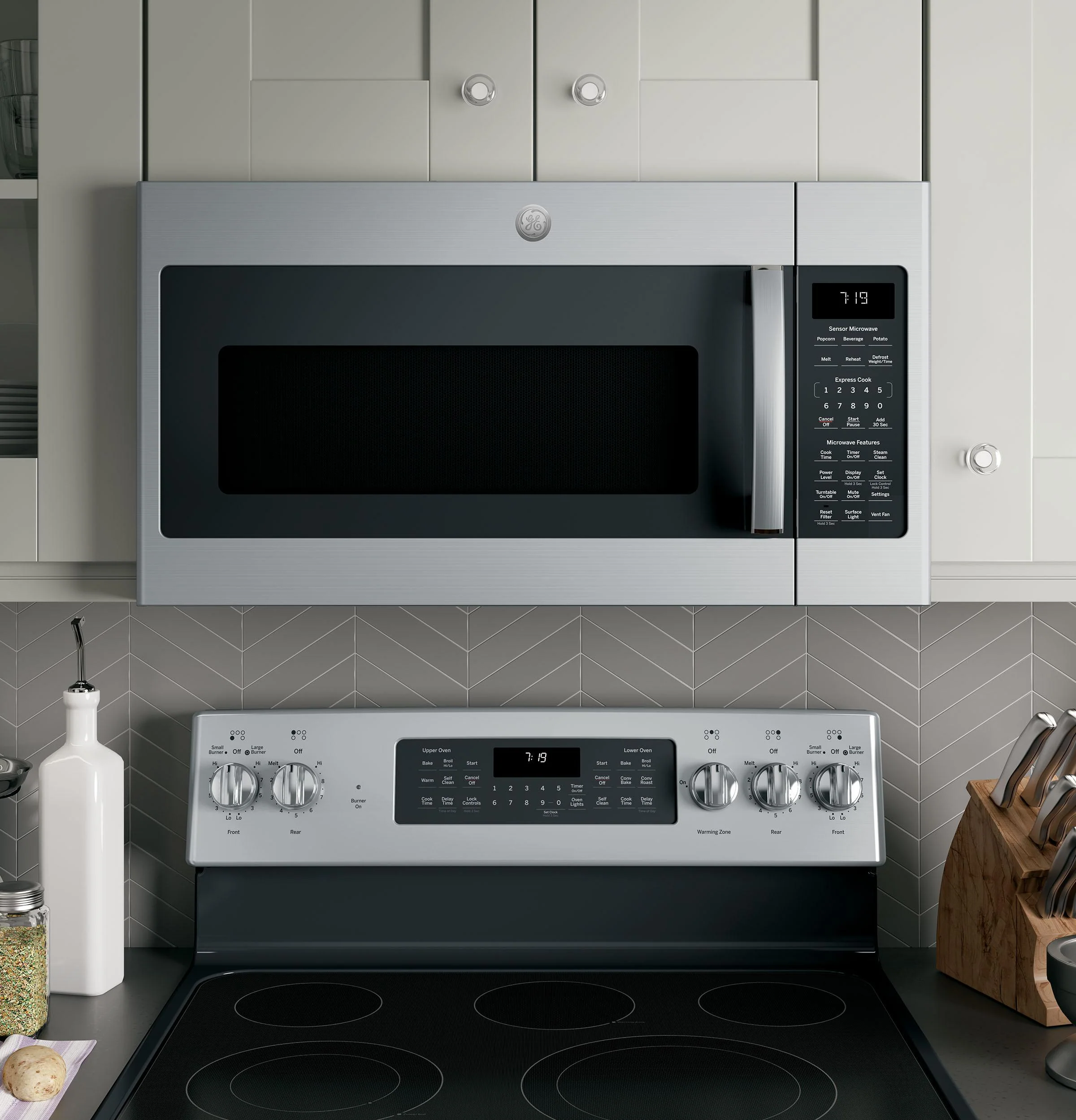 JVM7195SKSS GE® 1.9 Cu. Ft. Over-the-Range Sensor Microwave Oven - Image 9