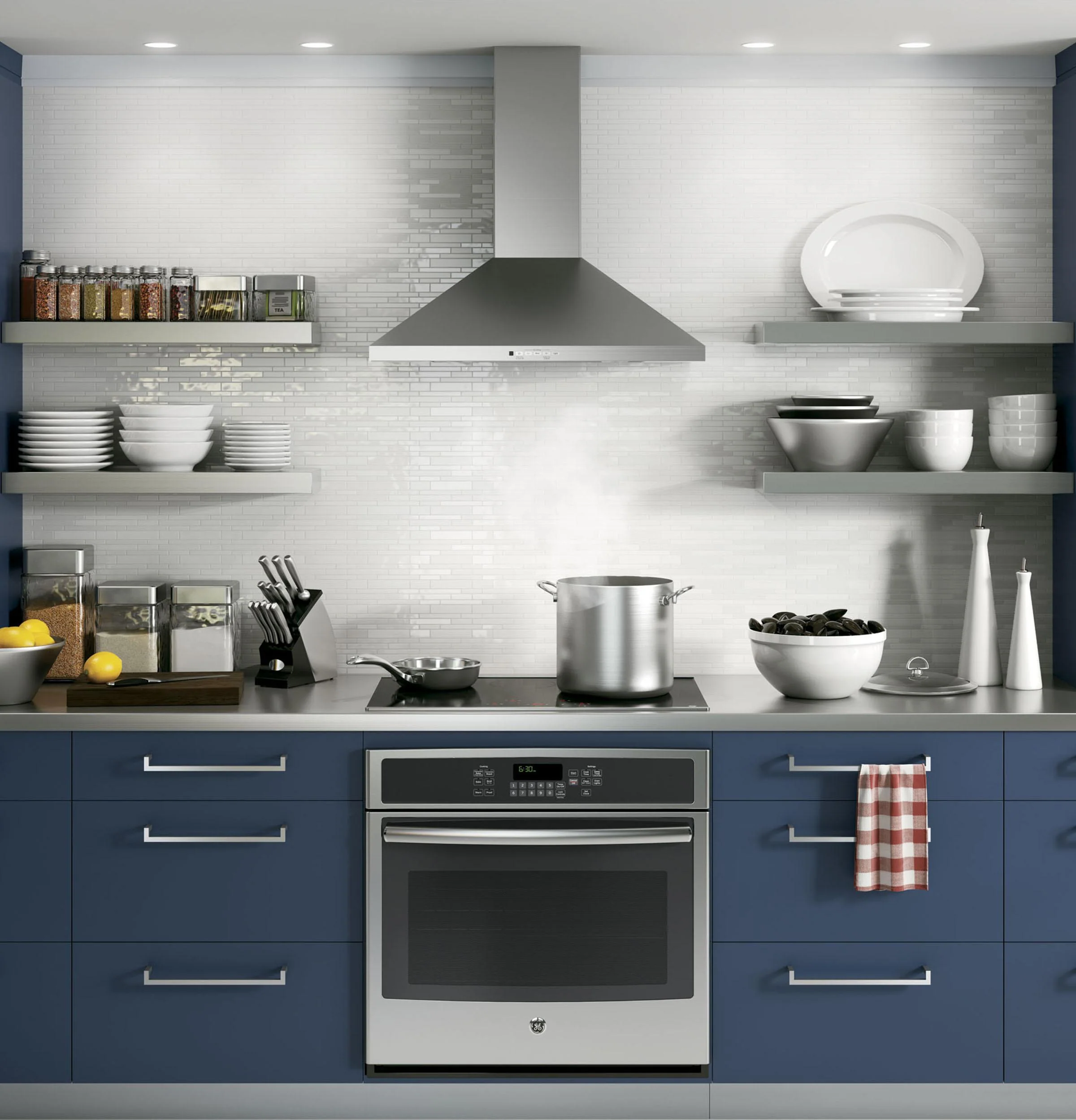 JVW5301SJSS GE® 30" Wall-Mount Pyramid Chimney Hood - Image 20