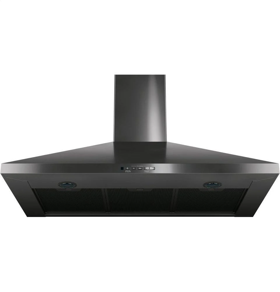 JVW5361BJTS GE® 36" Wall-Mount Pyramid Chimney Hood - Image 2