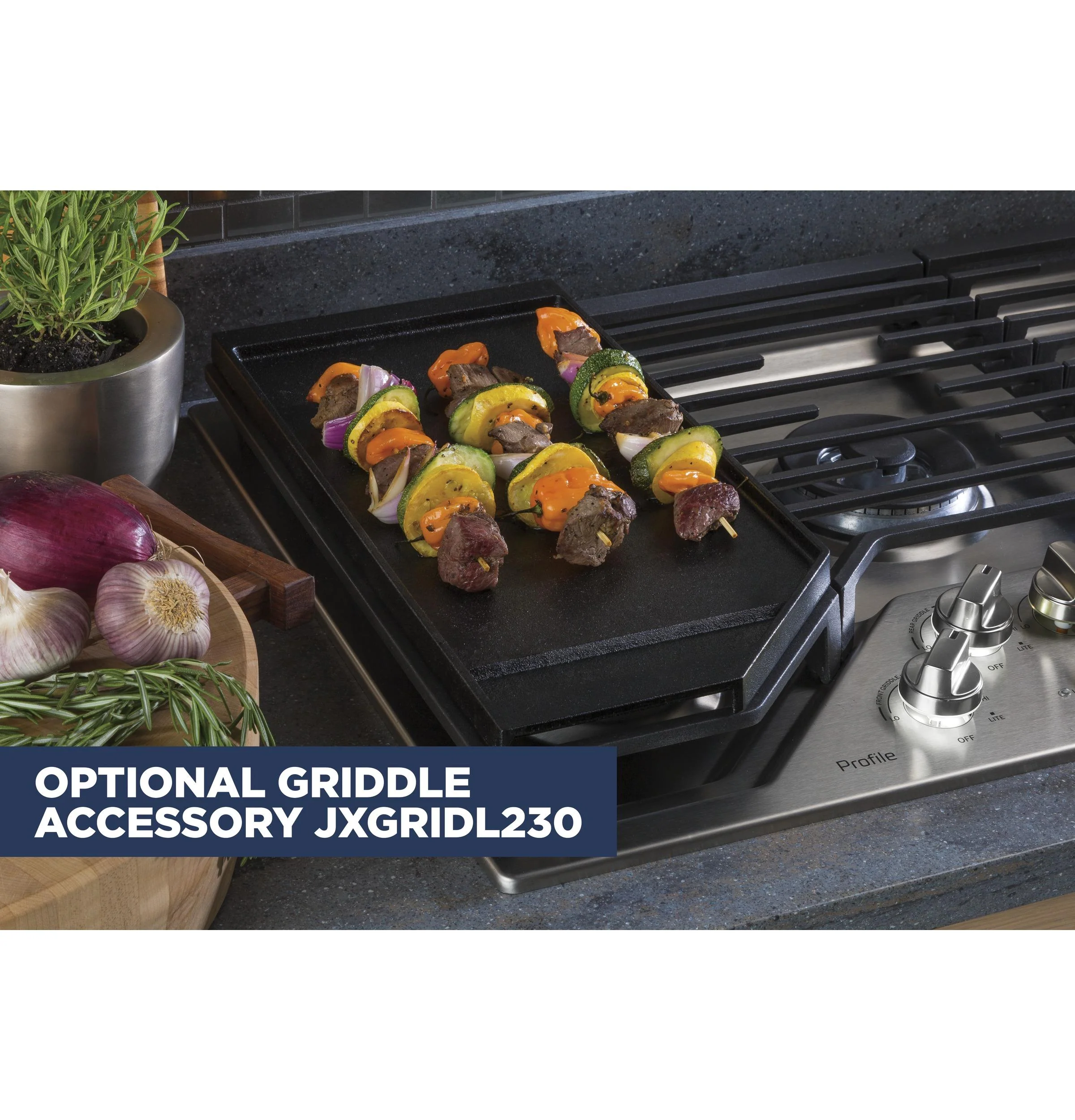 Ge Appliances JXGRIDL230 Optional 30" Cast Iron Griddle - Image 3