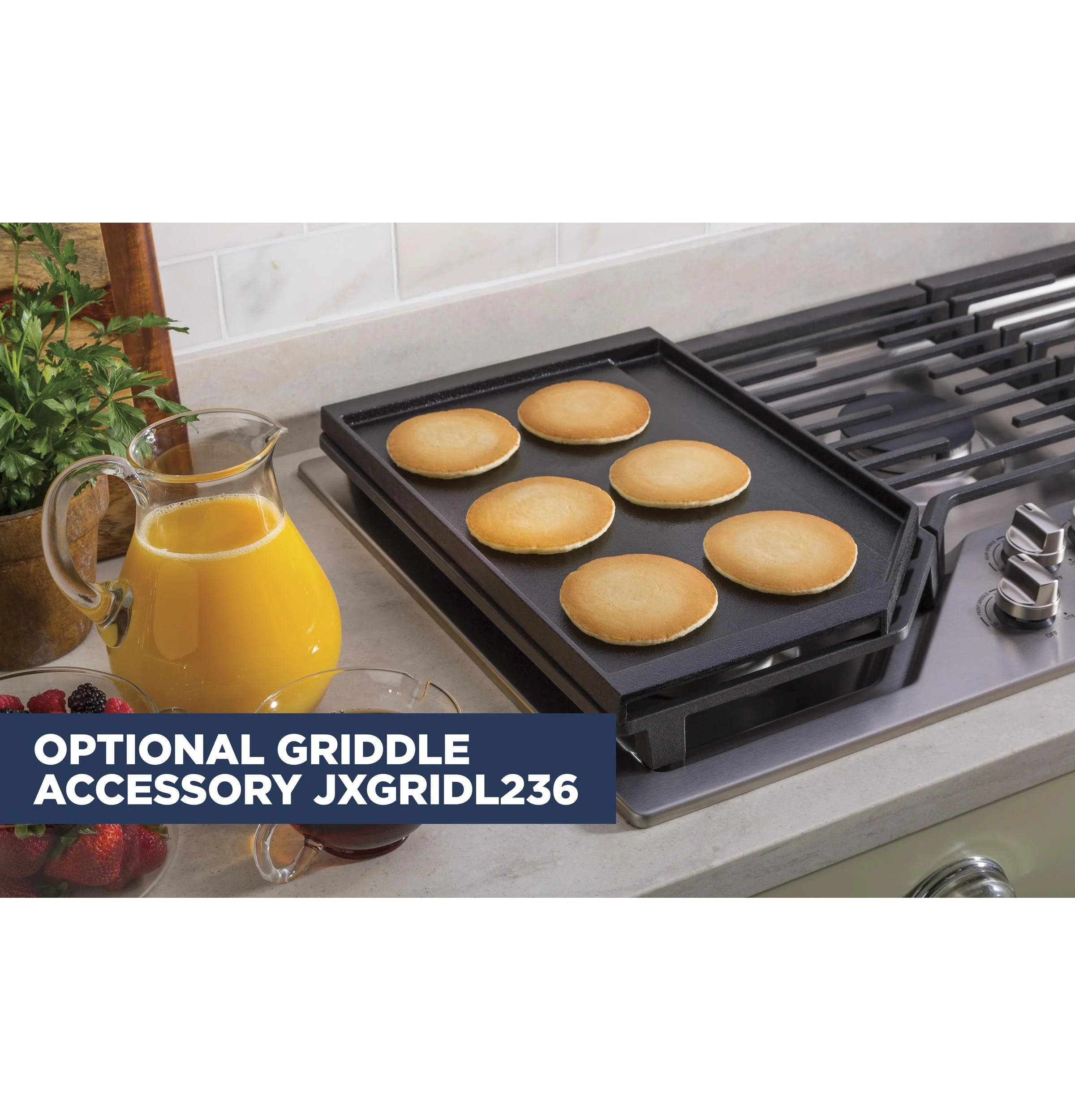 Ge Appliances JXGRIDL236 Optional 36" Cast Iron Griddle - Image 4