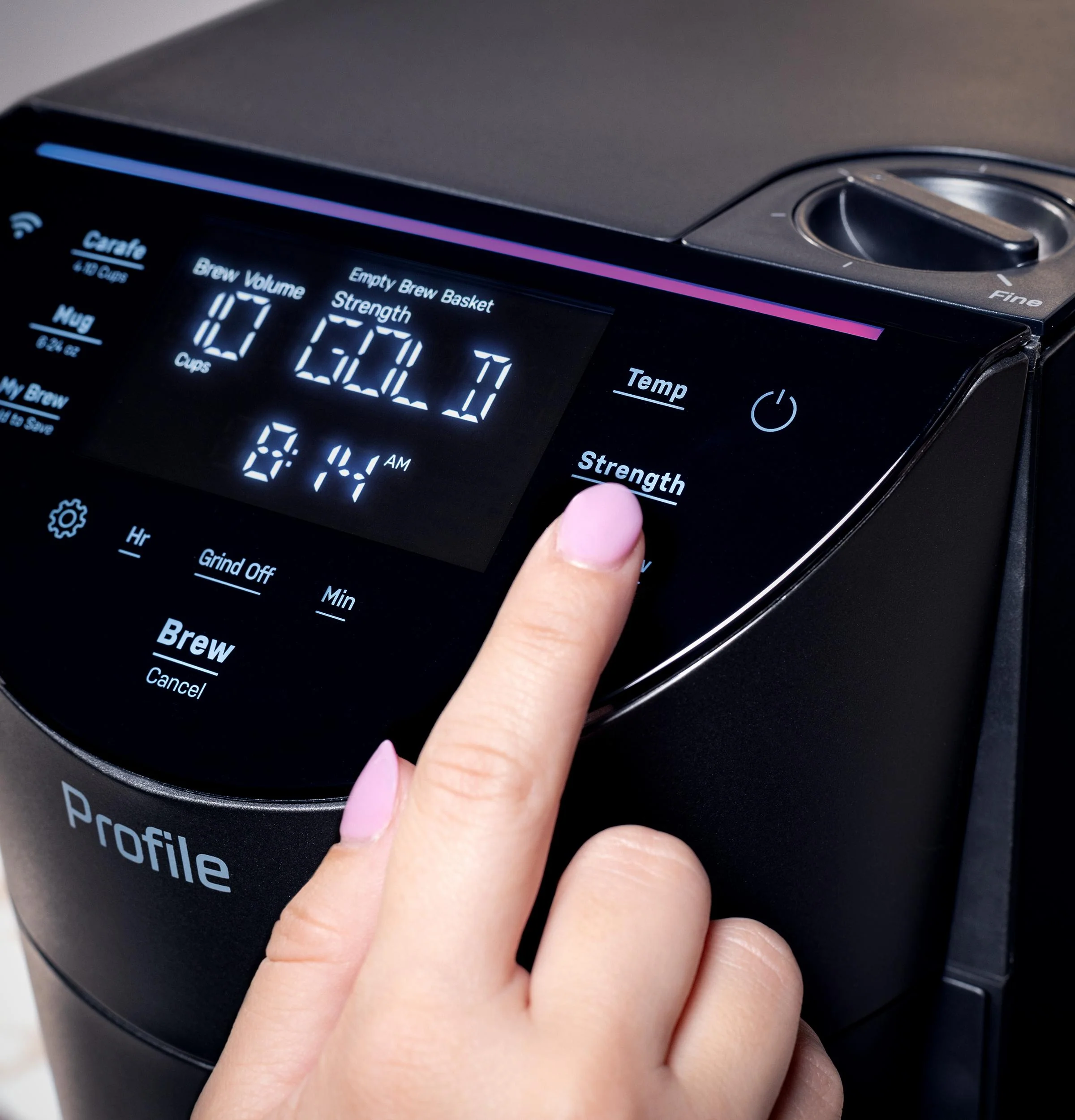 P7CGAAS6TBB GE Profile™ Smart Grind and Brew Coffee Maker with Podless Single Serve - Image 12
