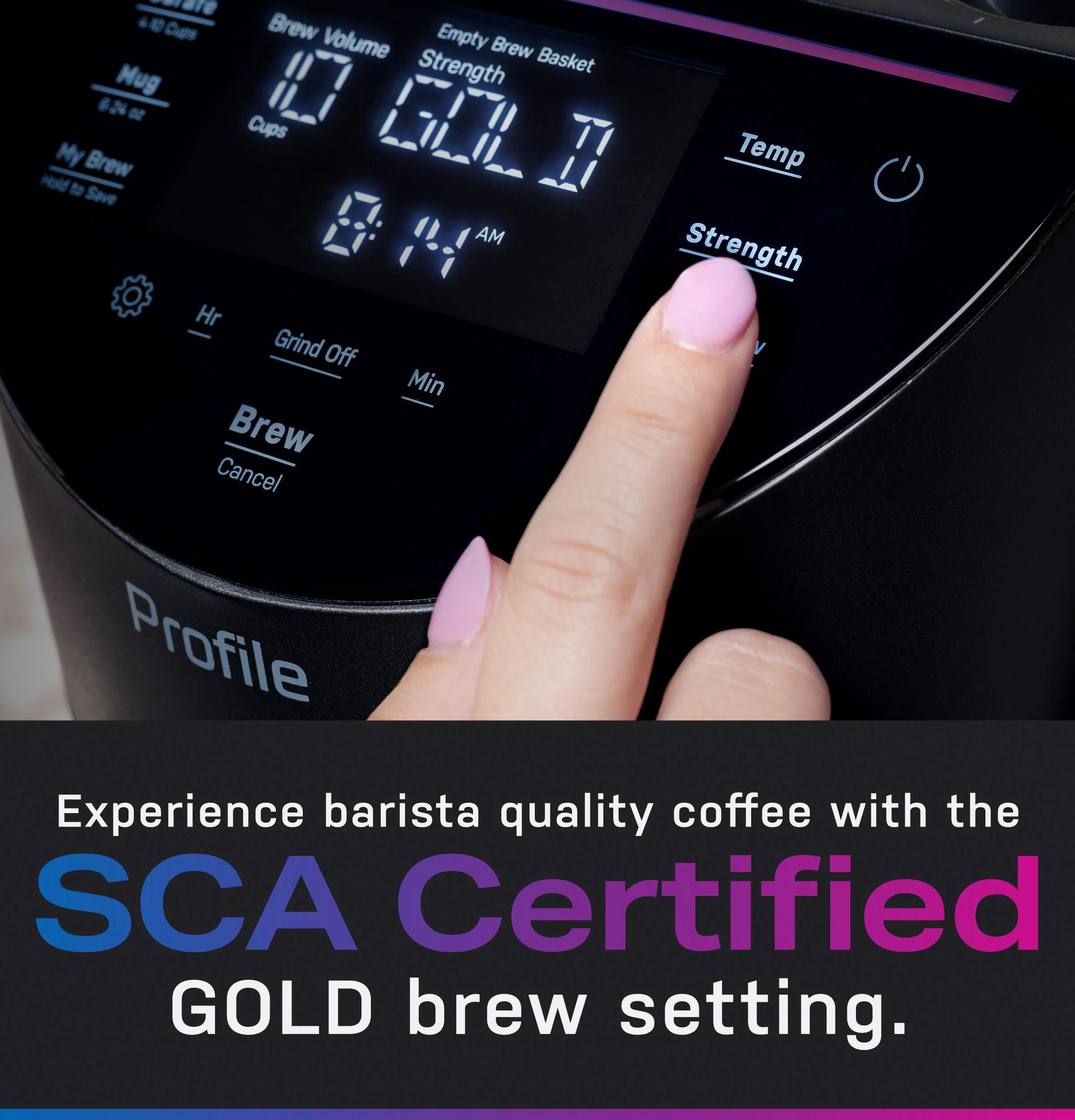 P7CGAAS6TBB GE Profile™ Smart Grind and Brew Coffee Maker with Podless Single Serve - Image 18