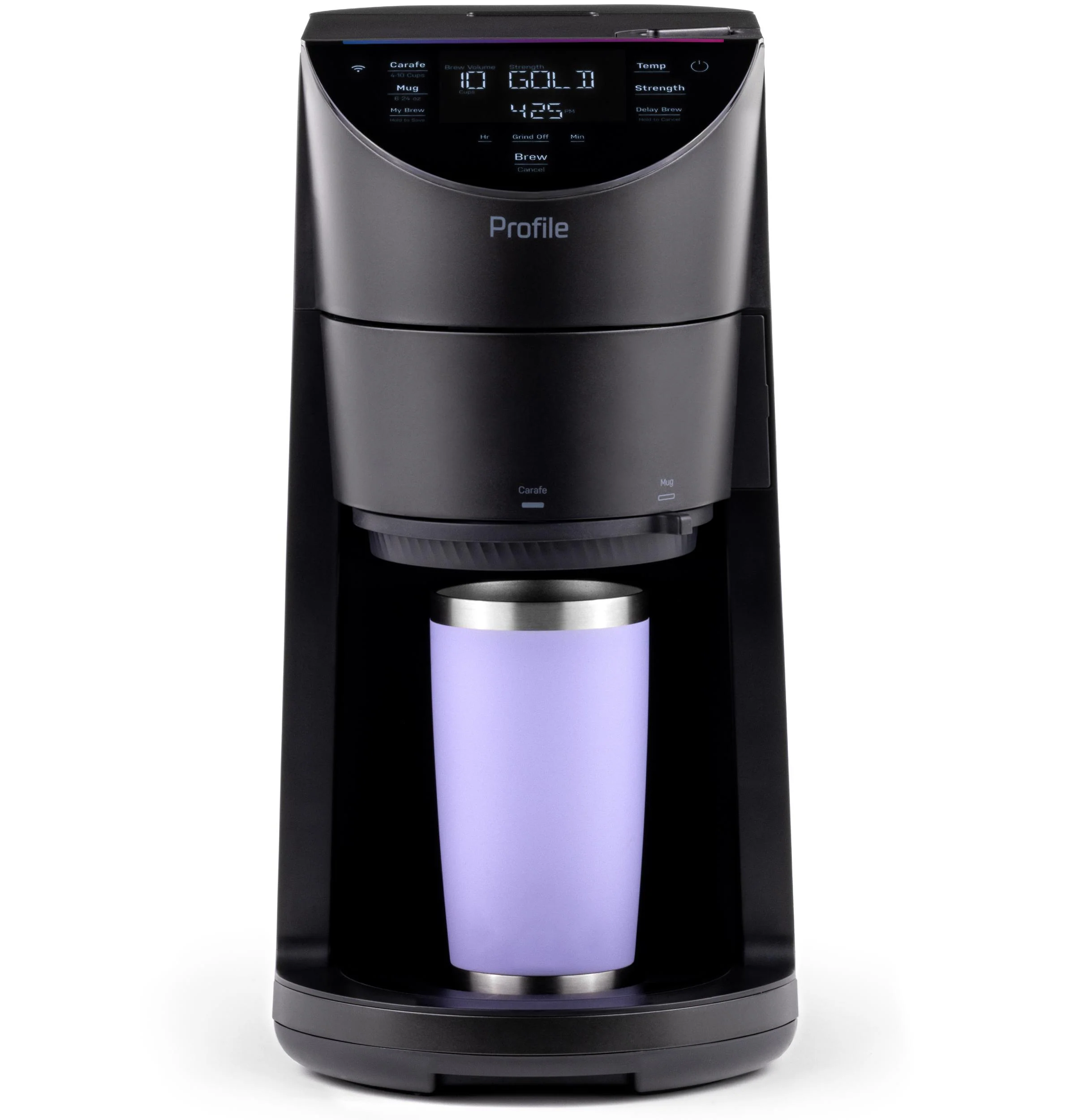 P7CGAAS6TBB GE Profile™ Smart Grind and Brew Coffee Maker with Podless Single Serve - Image 2
