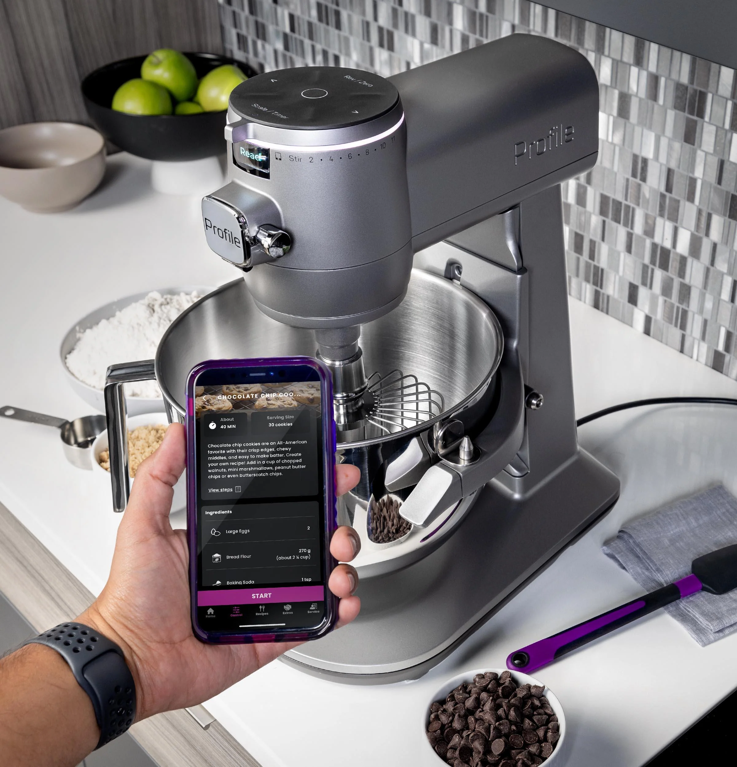 P8MSASS6TGW GE Profile™ Smart Mixer with Auto Sense - Image 13