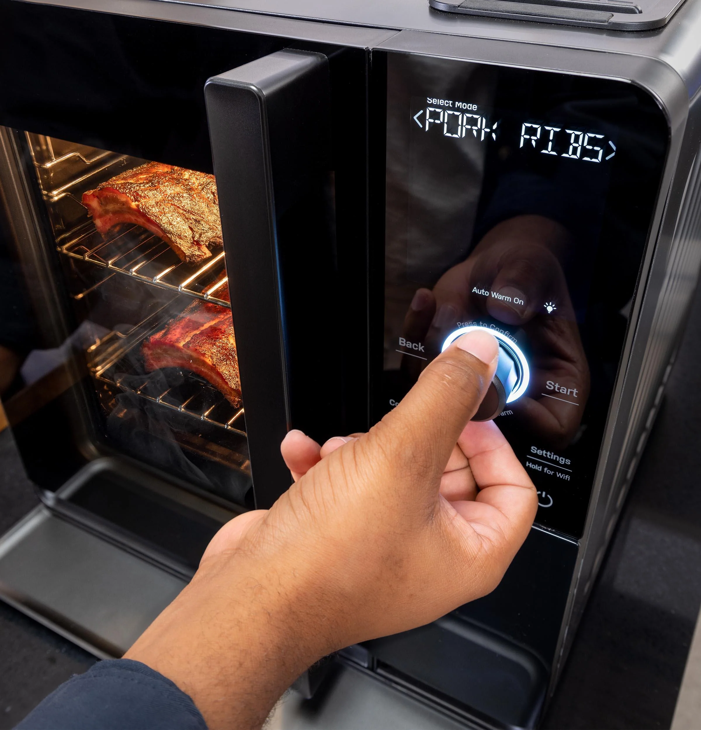 P9SBAAS6VBB GE Profile™ Smart Indoor Pellet Smoker - Image 10