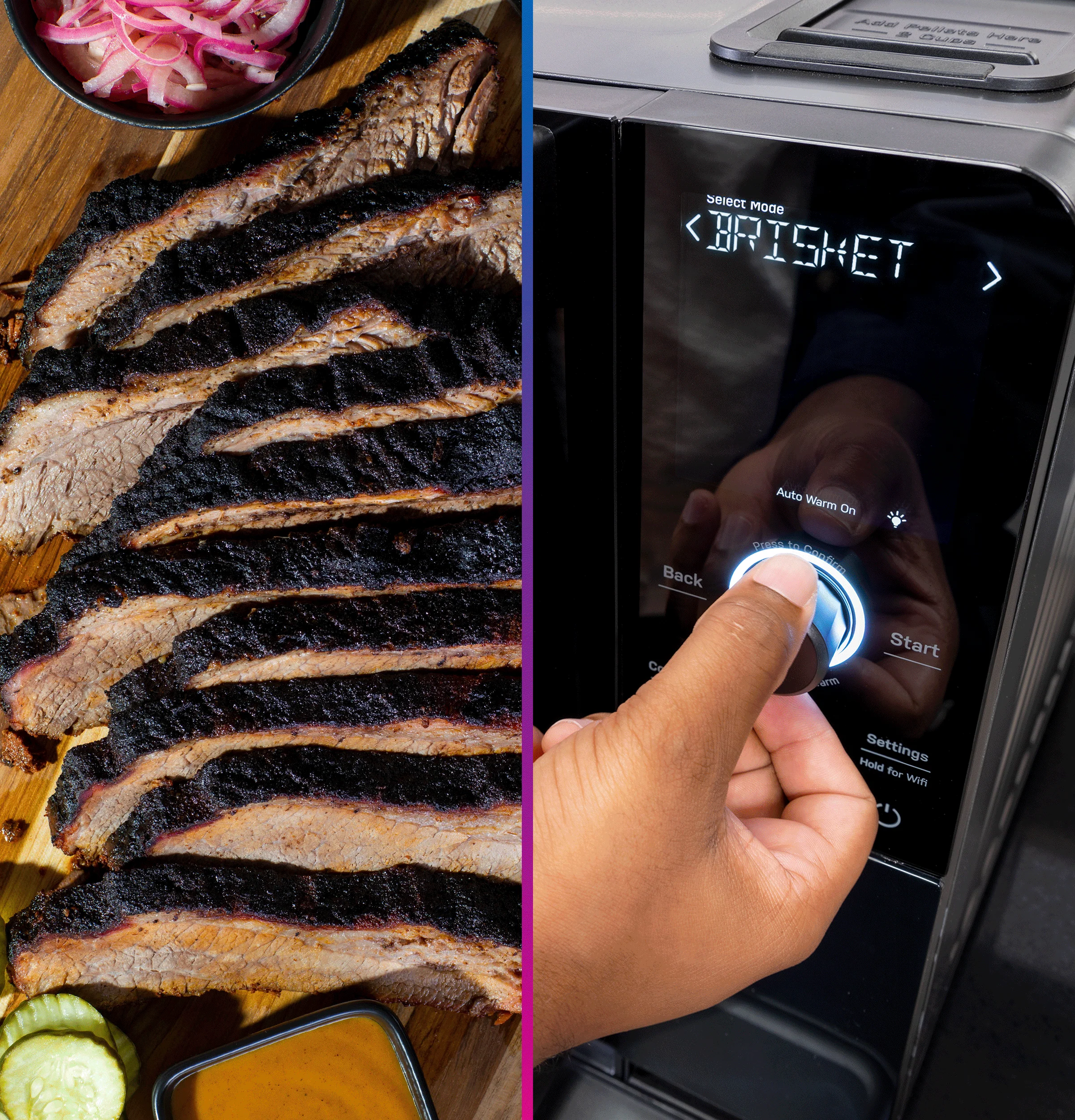 P9SBAAS6VBB GE Profile™ Smart Indoor Pellet Smoker - Image 11