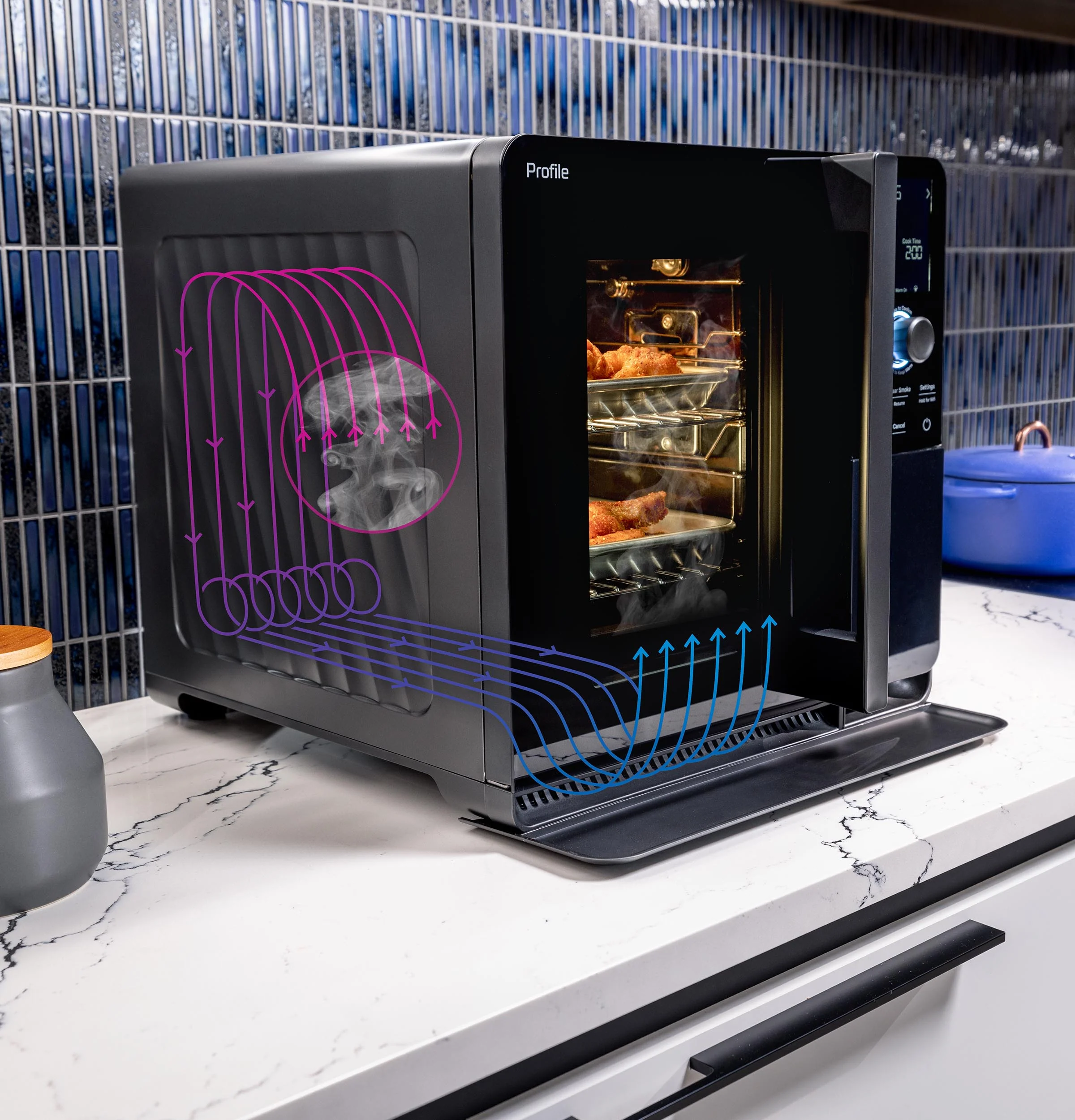 P9SBAAS6VBB GE Profile™ Smart Indoor Pellet Smoker - Image 12