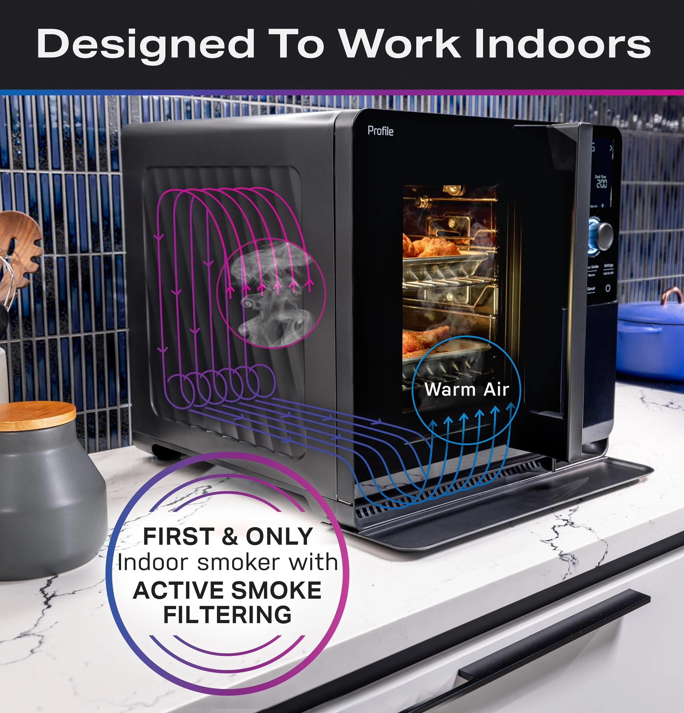 P9SBAAS6VBB GE Profile™ Smart Indoor Pellet Smoker - Image 24