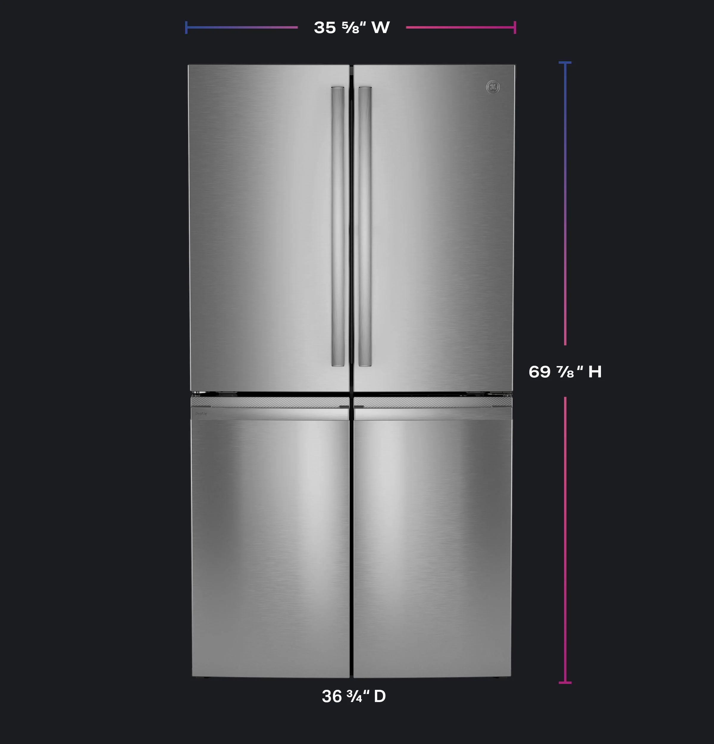 PAE28BYTFS GE Profile™ ENERGY STAR® 28.3 Cu. Ft. Quad-Door Refrigerator with Dual-Dispense AutoFill Pitcher - Image 23