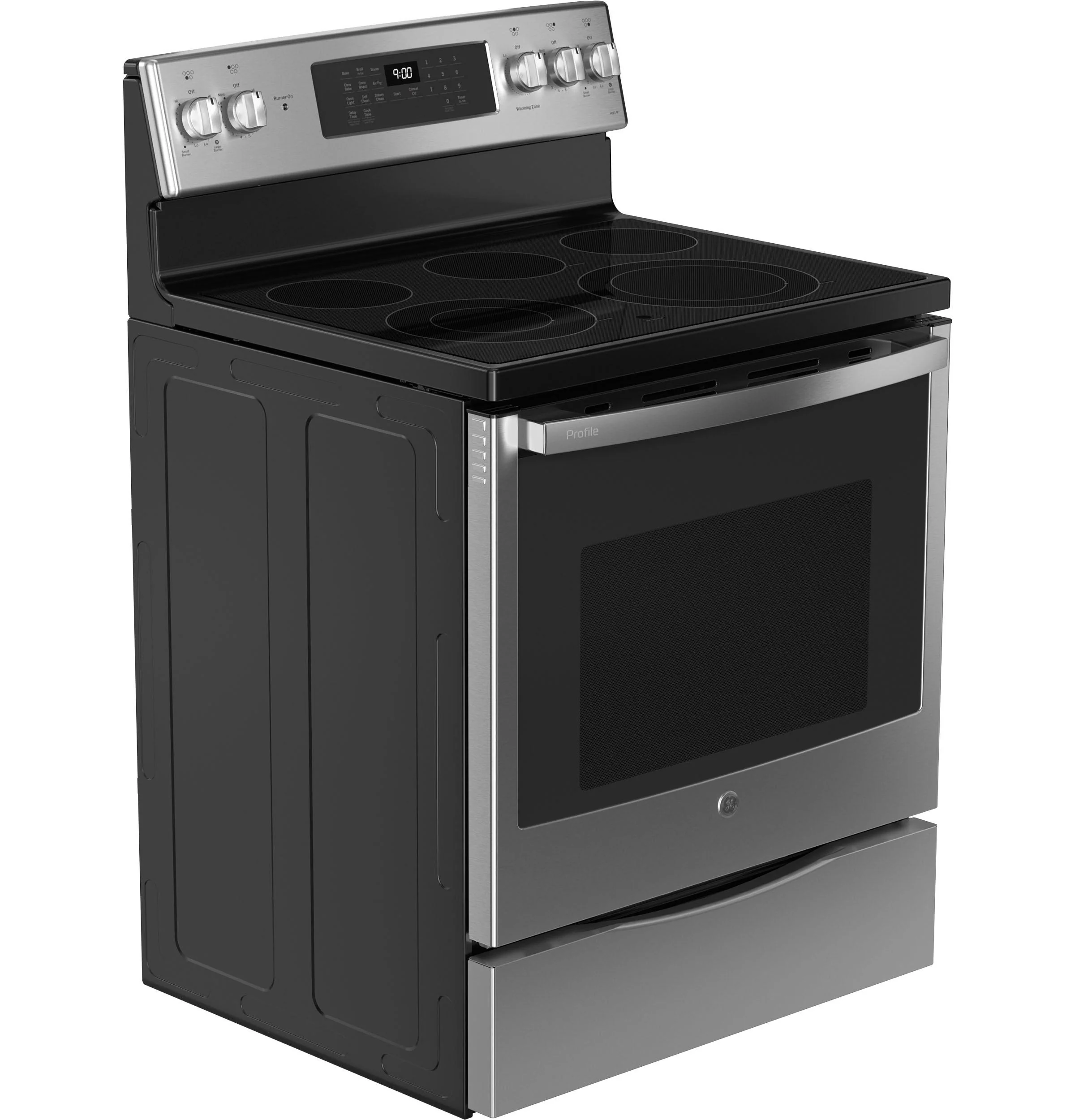 PB900YVFS GE Profile™ ENERGY STAR® 30" Smart Free-Standing Electric Convection Fingerprint Resistant Range with No Preheat Air Fry - Image 3
