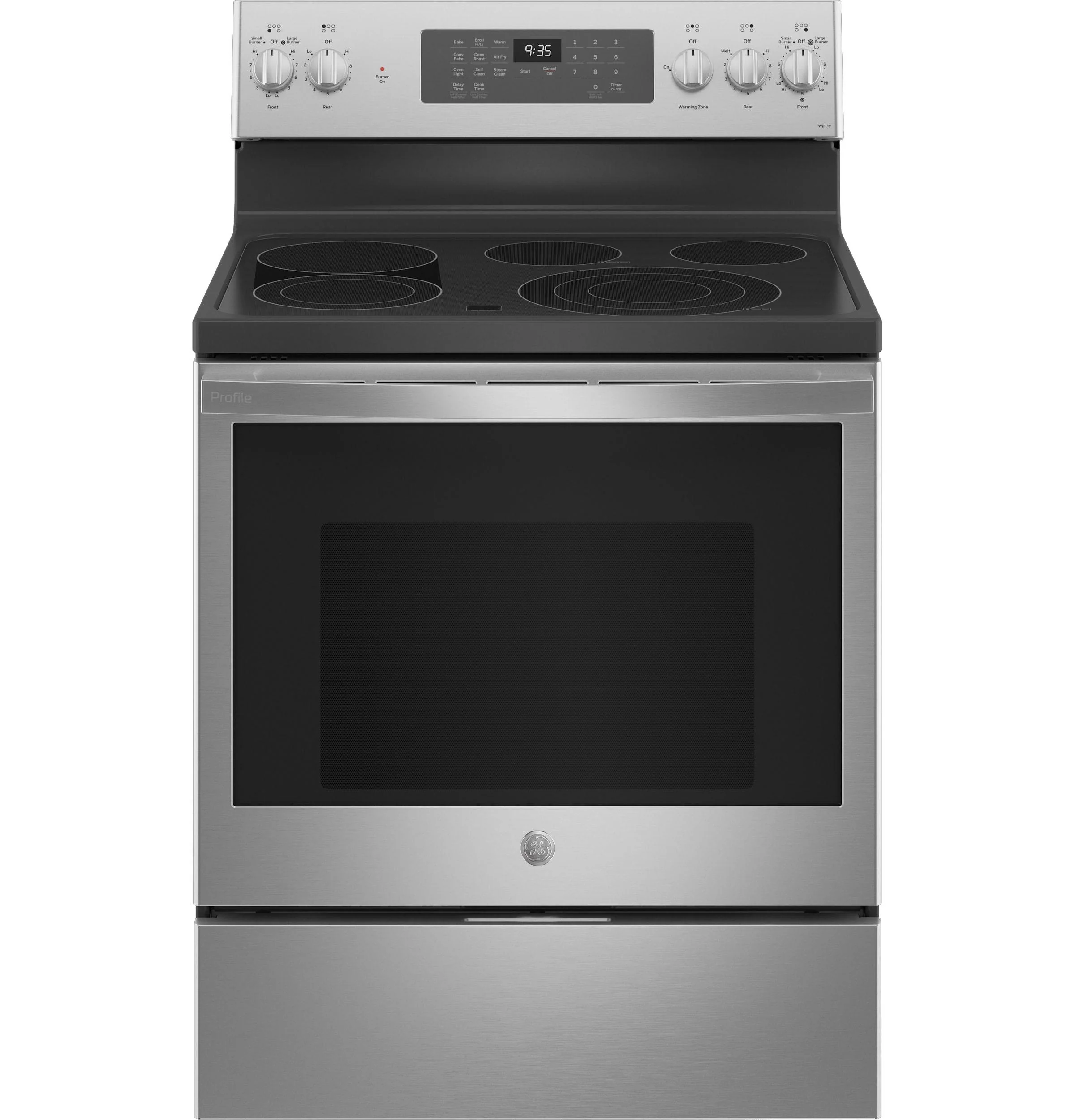 GE Profile™ 30" Smart Free-Standing Electric Convection Fingerprint Resistant Range with No Preheat Air Fry - Image 8